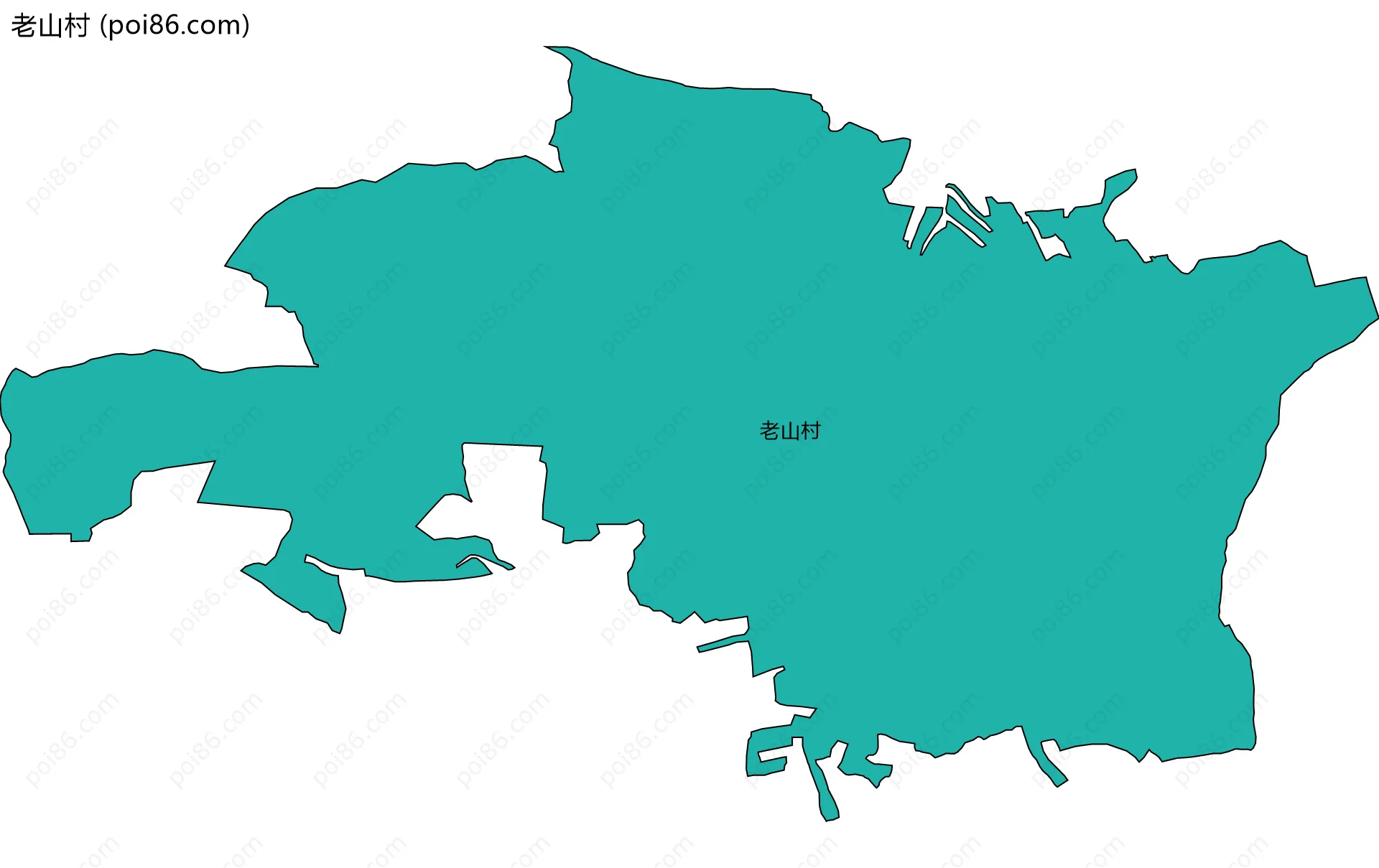 老山村边界地图