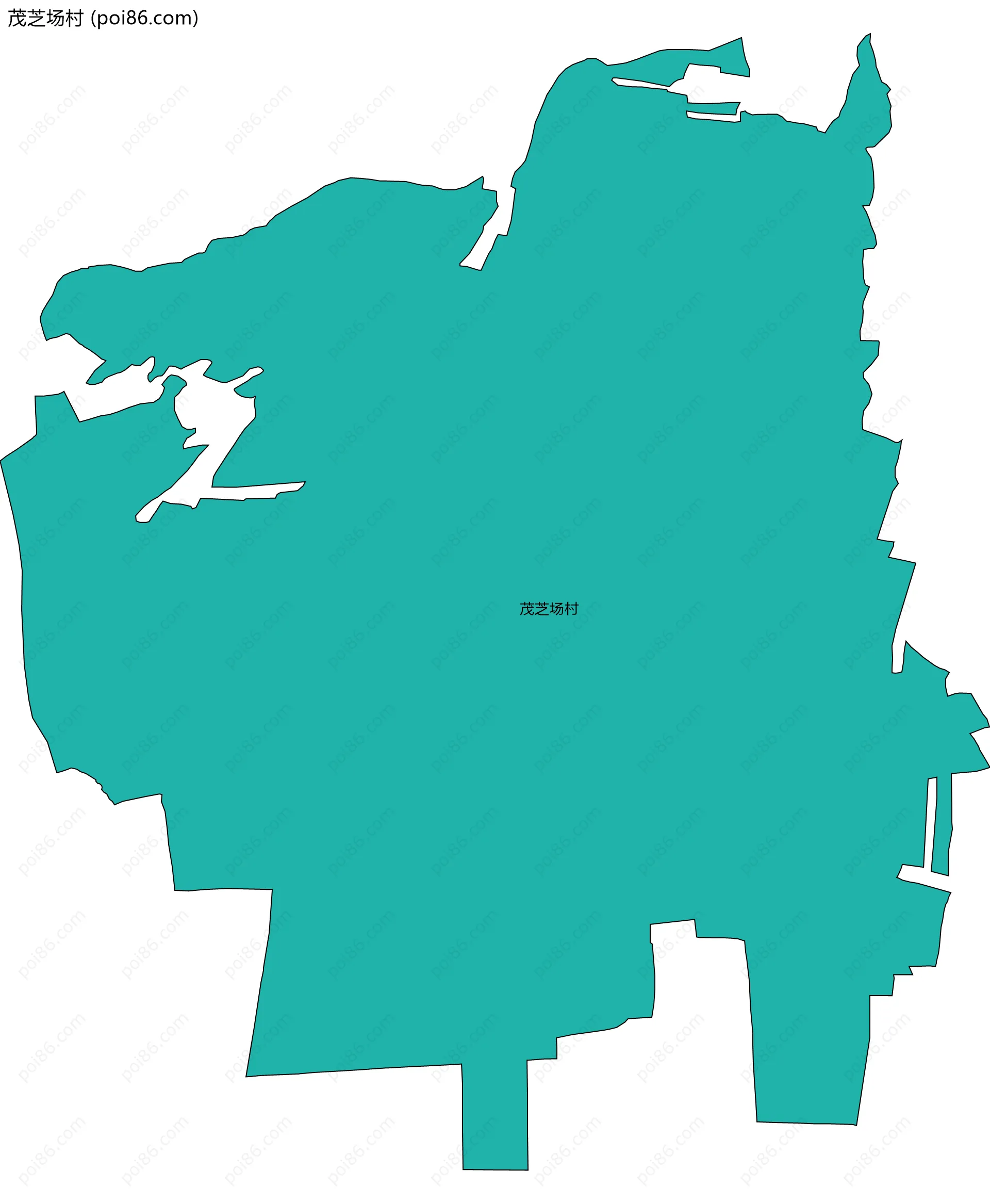 茂芝场村边界地图