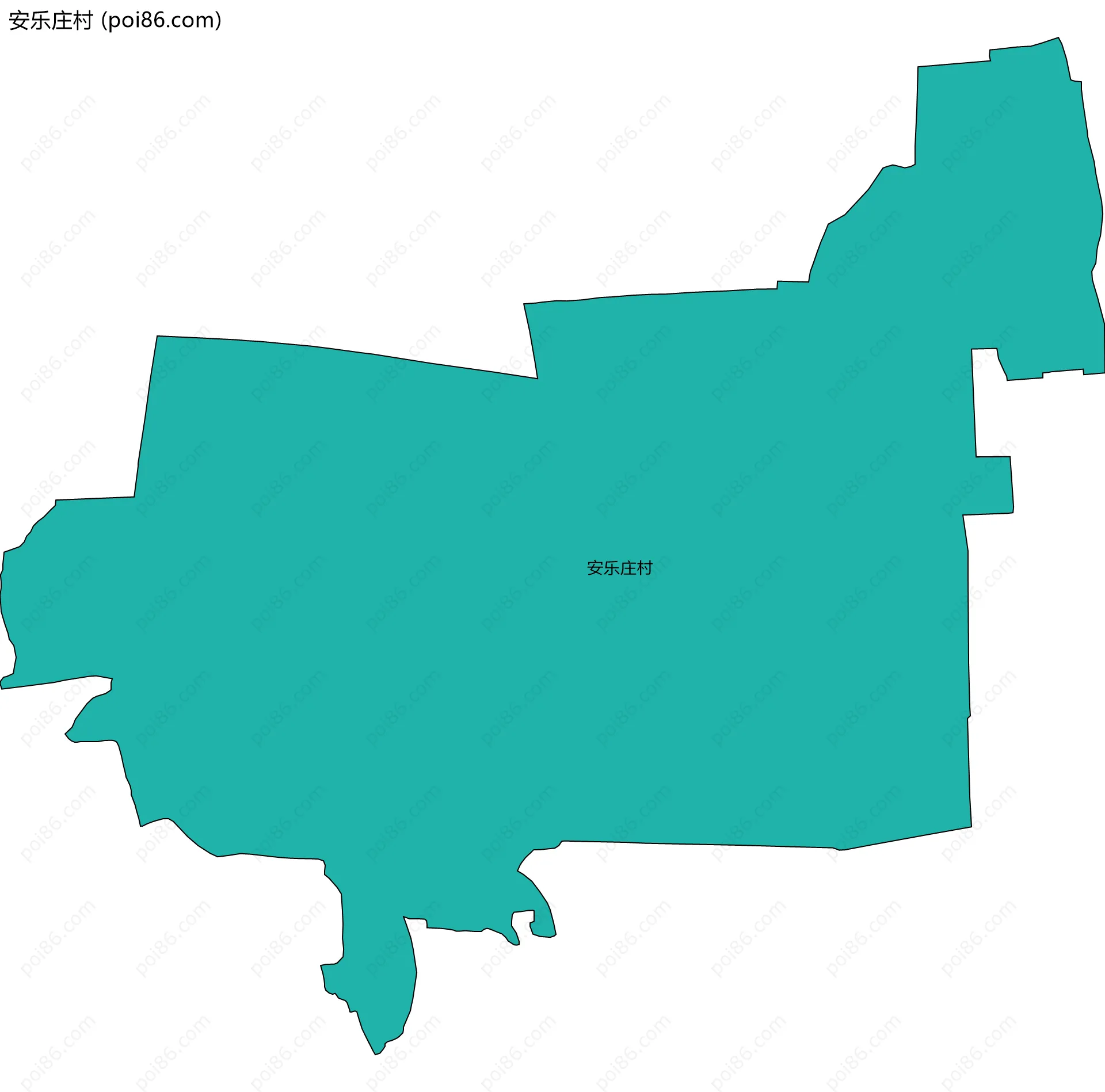 安乐庄村边界地图