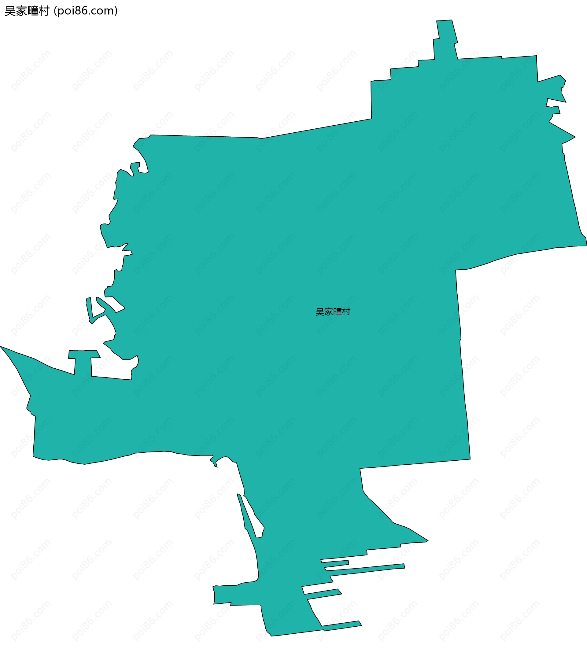 吴家疃村边界地图