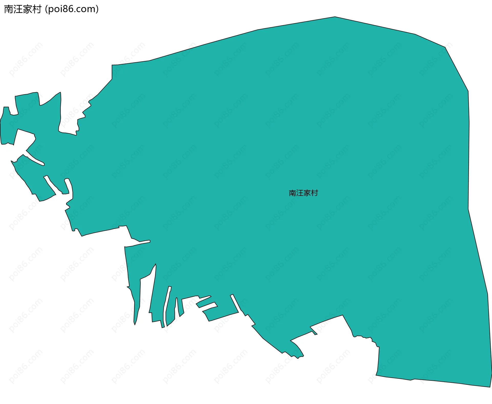 南汪家村边界地图