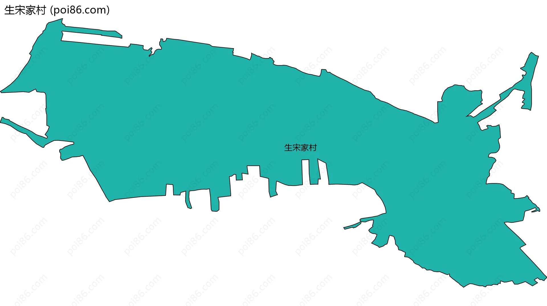 生宋家村边界地图