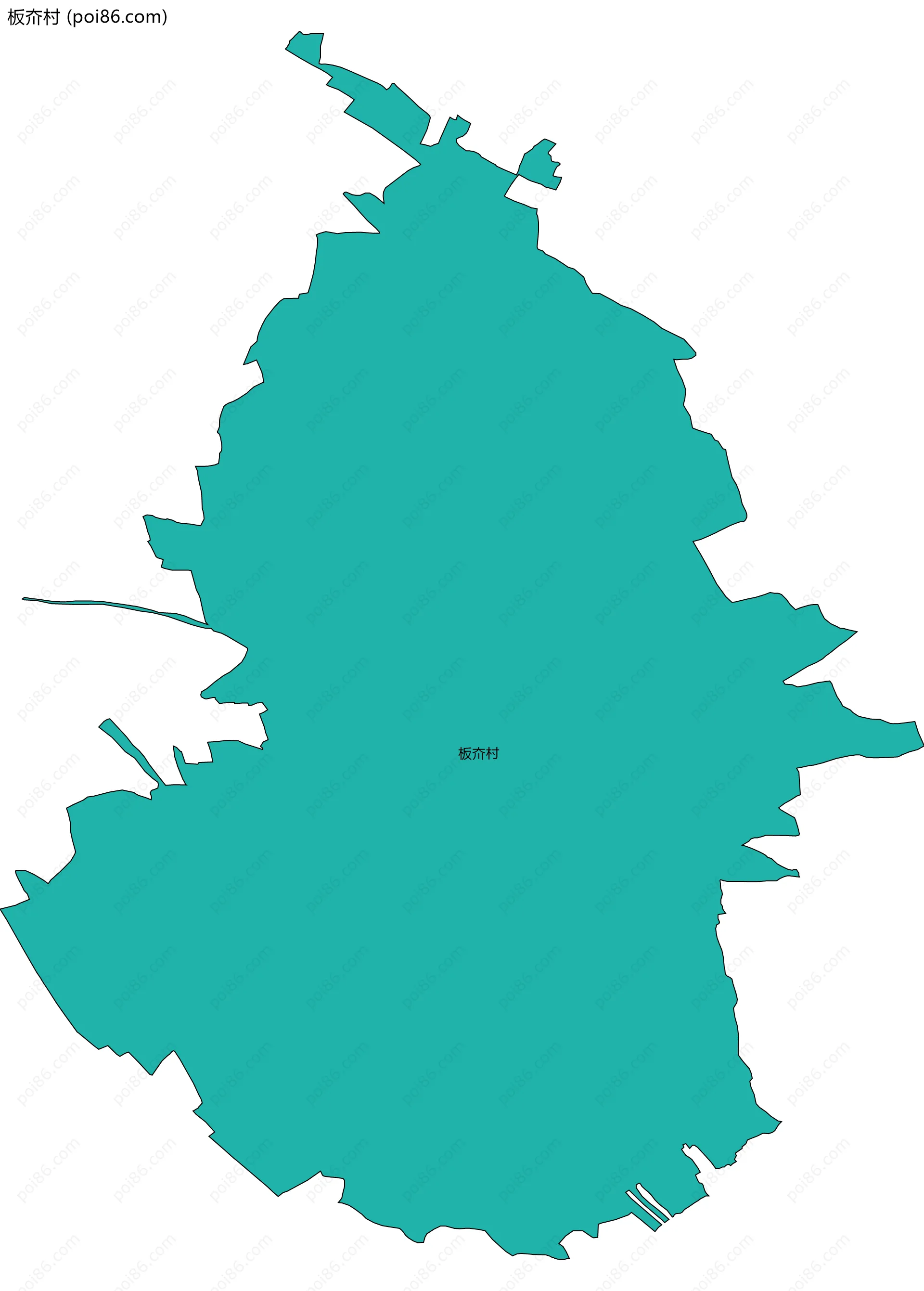 板夼村边界地图