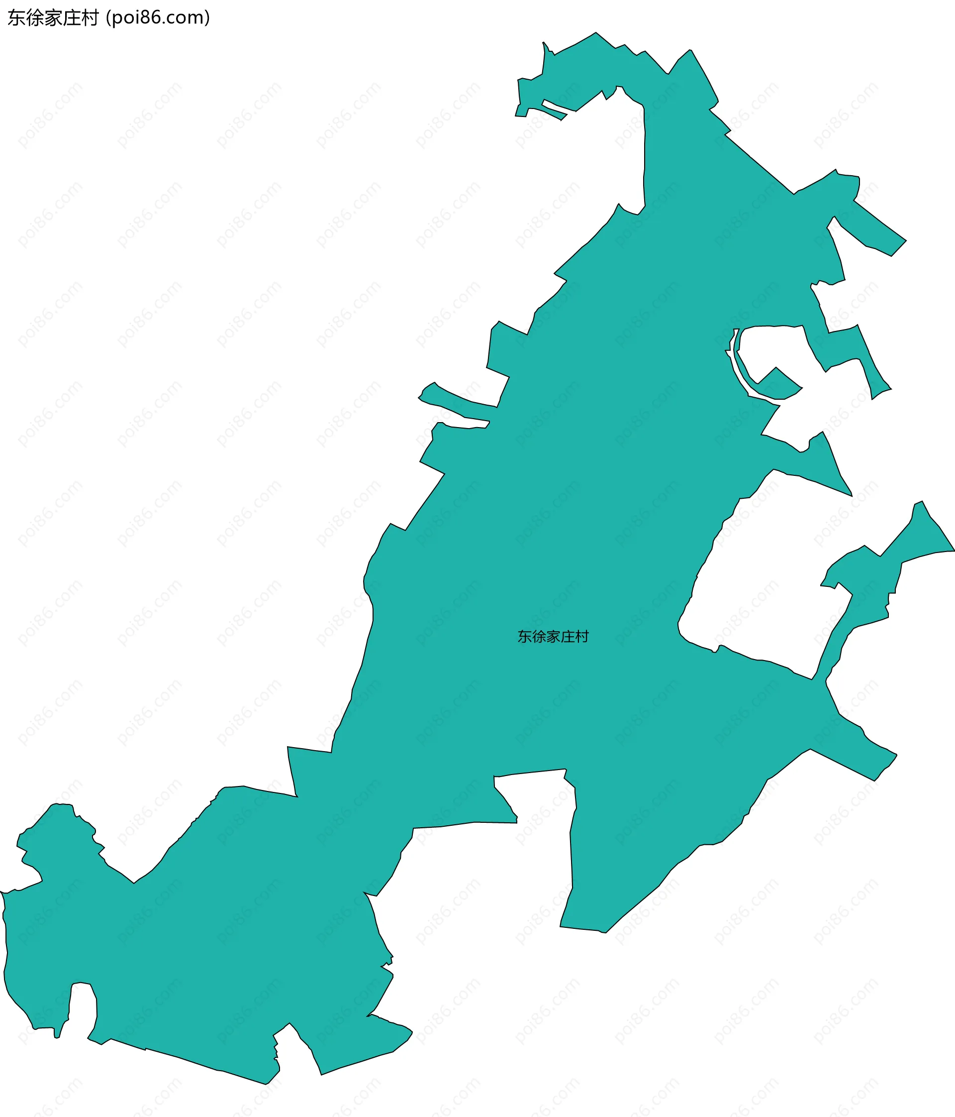 东徐家庄村边界地图