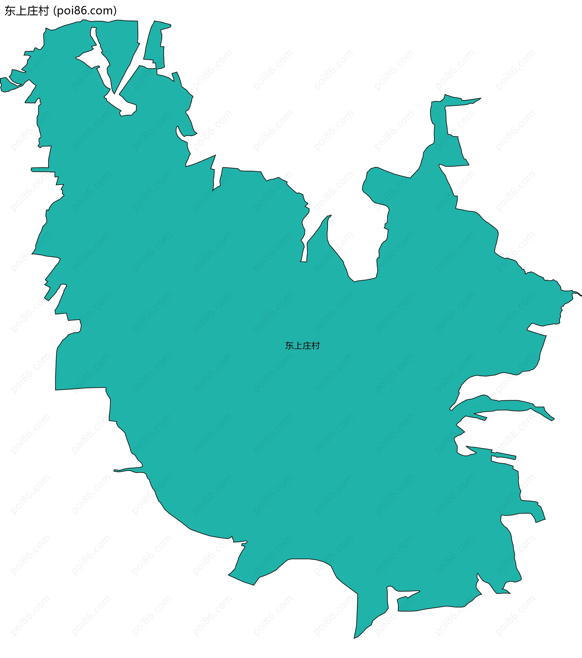 东上庄村边界地图