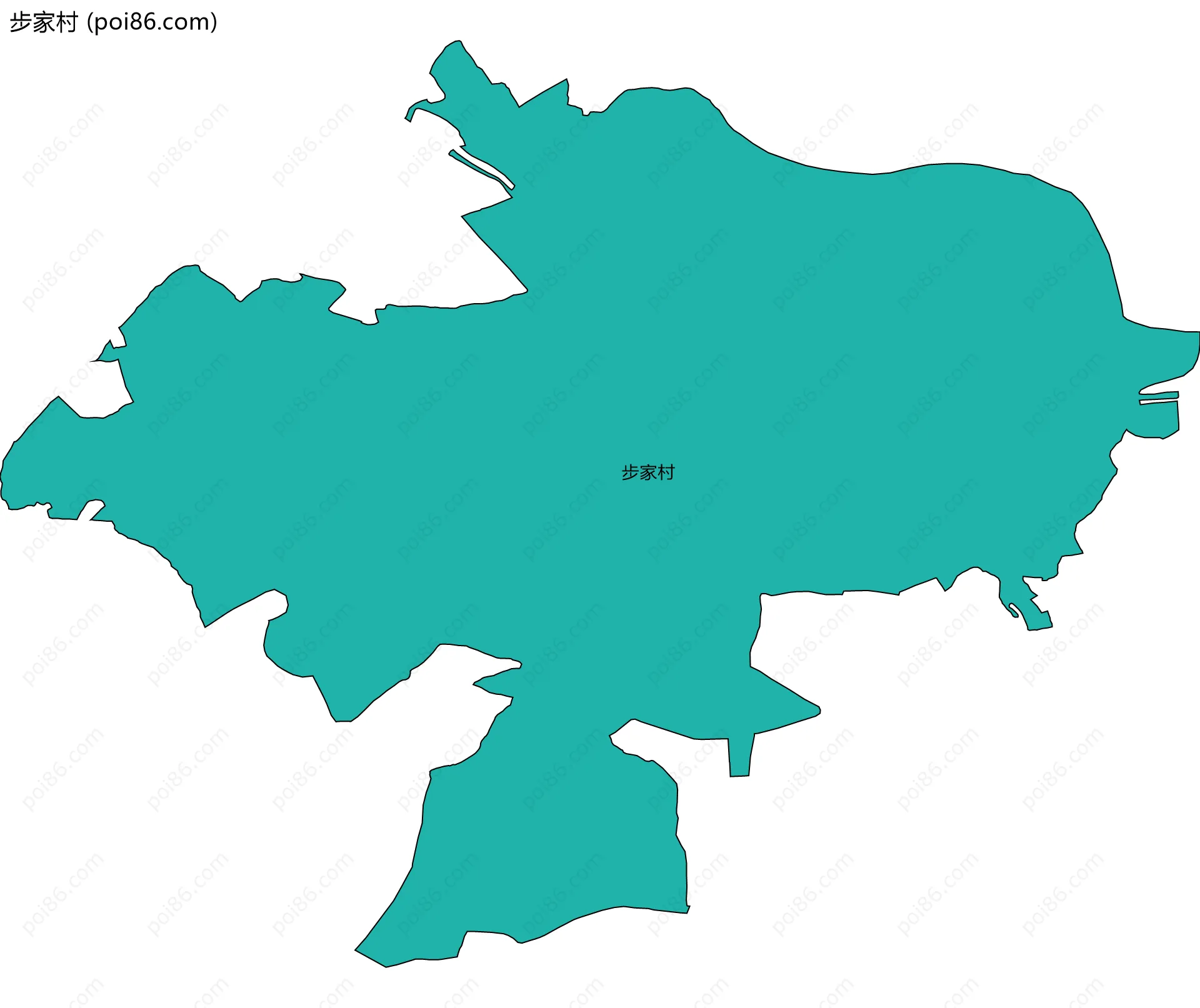 步家村边界地图