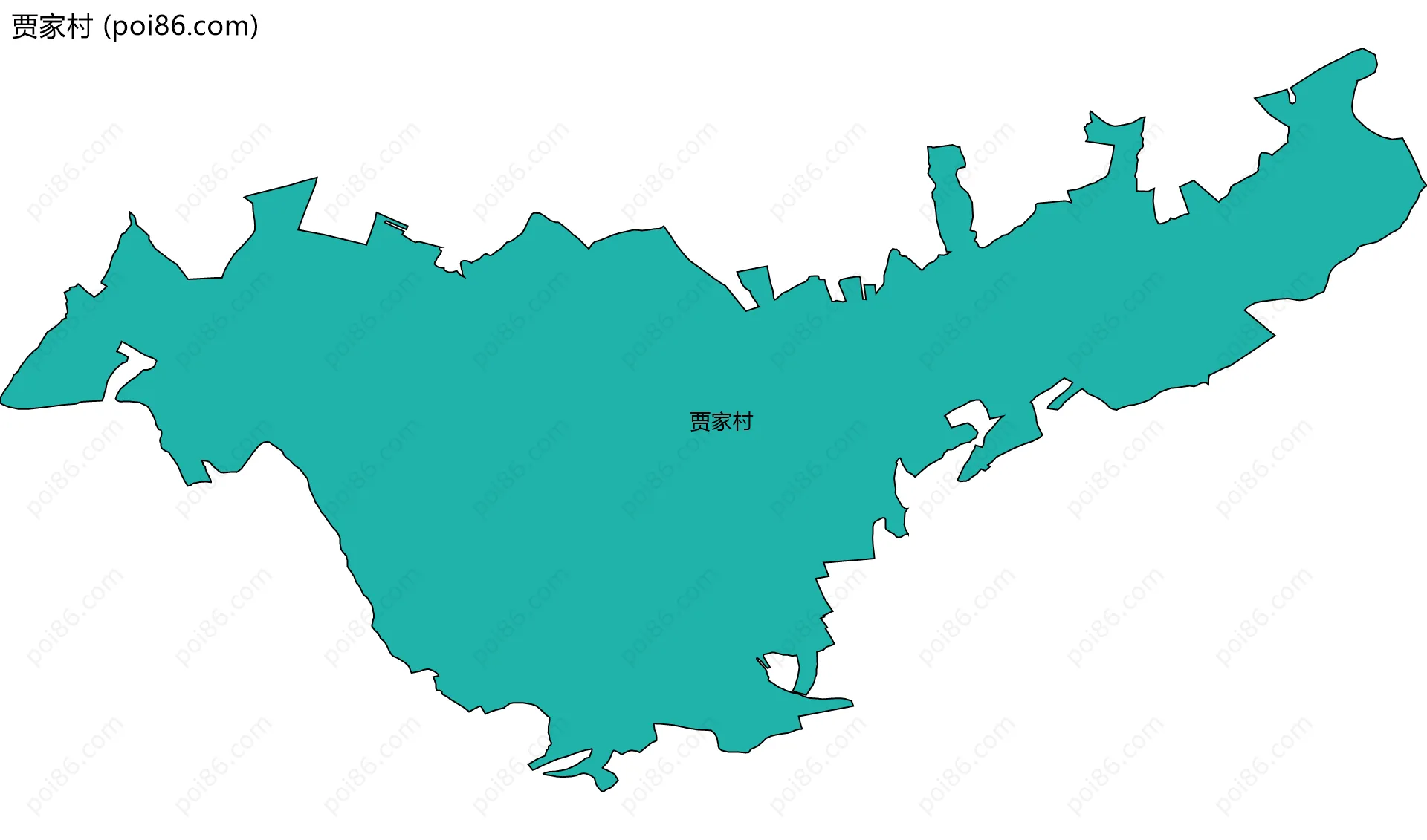 贾家村边界地图