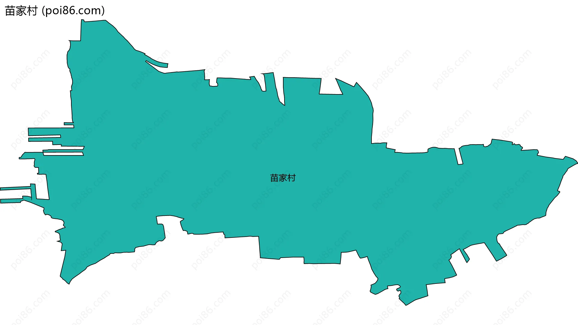 苗家村边界地图