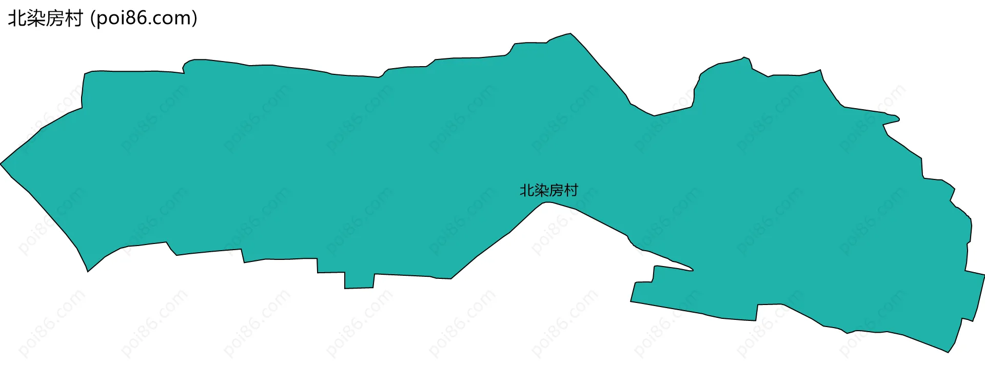 北染房村边界地图