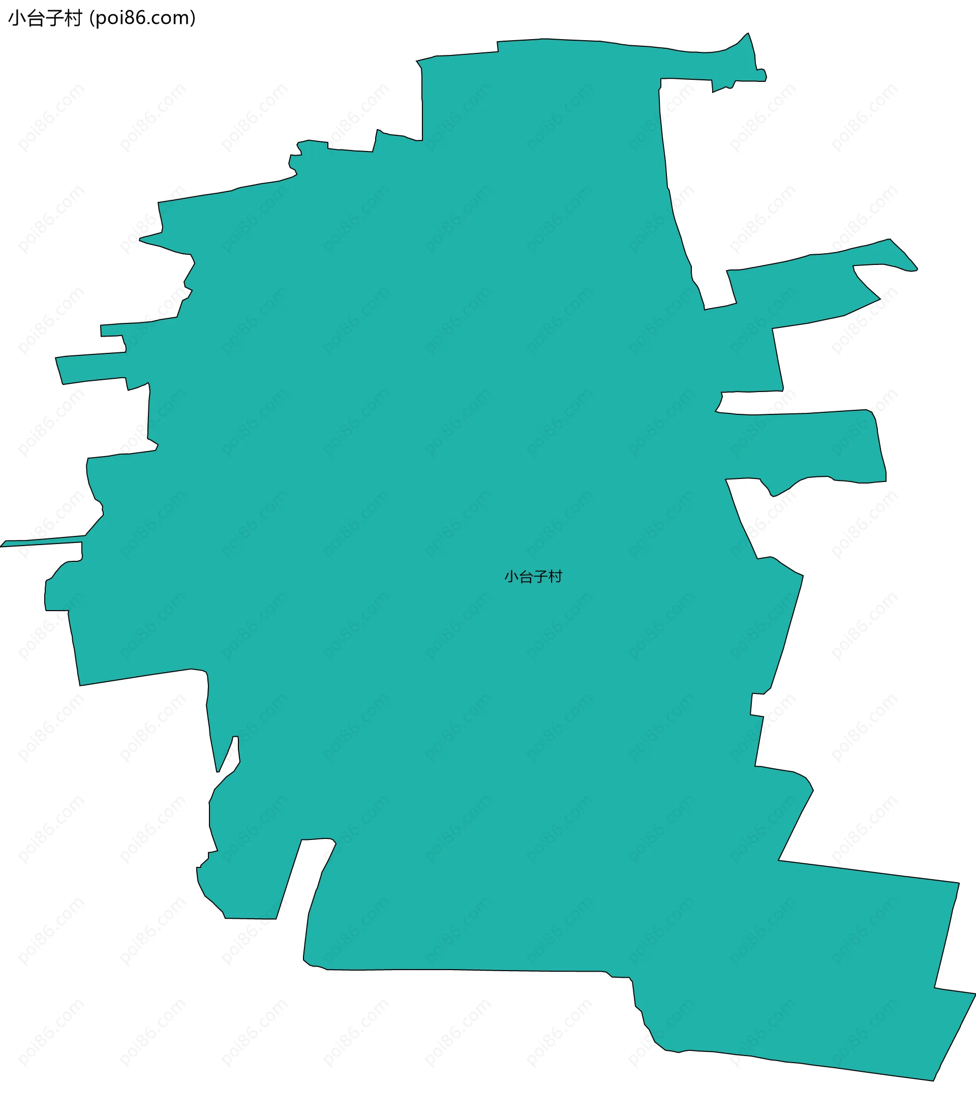 小台子村边界地图