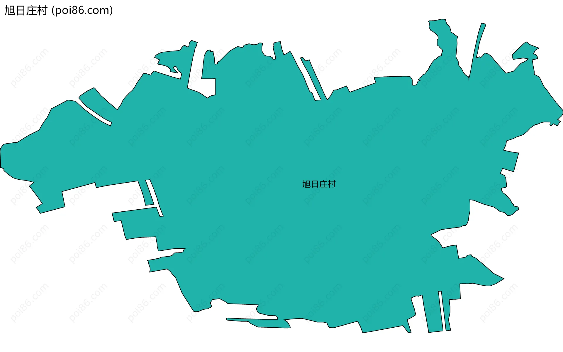 旭日庄村边界地图