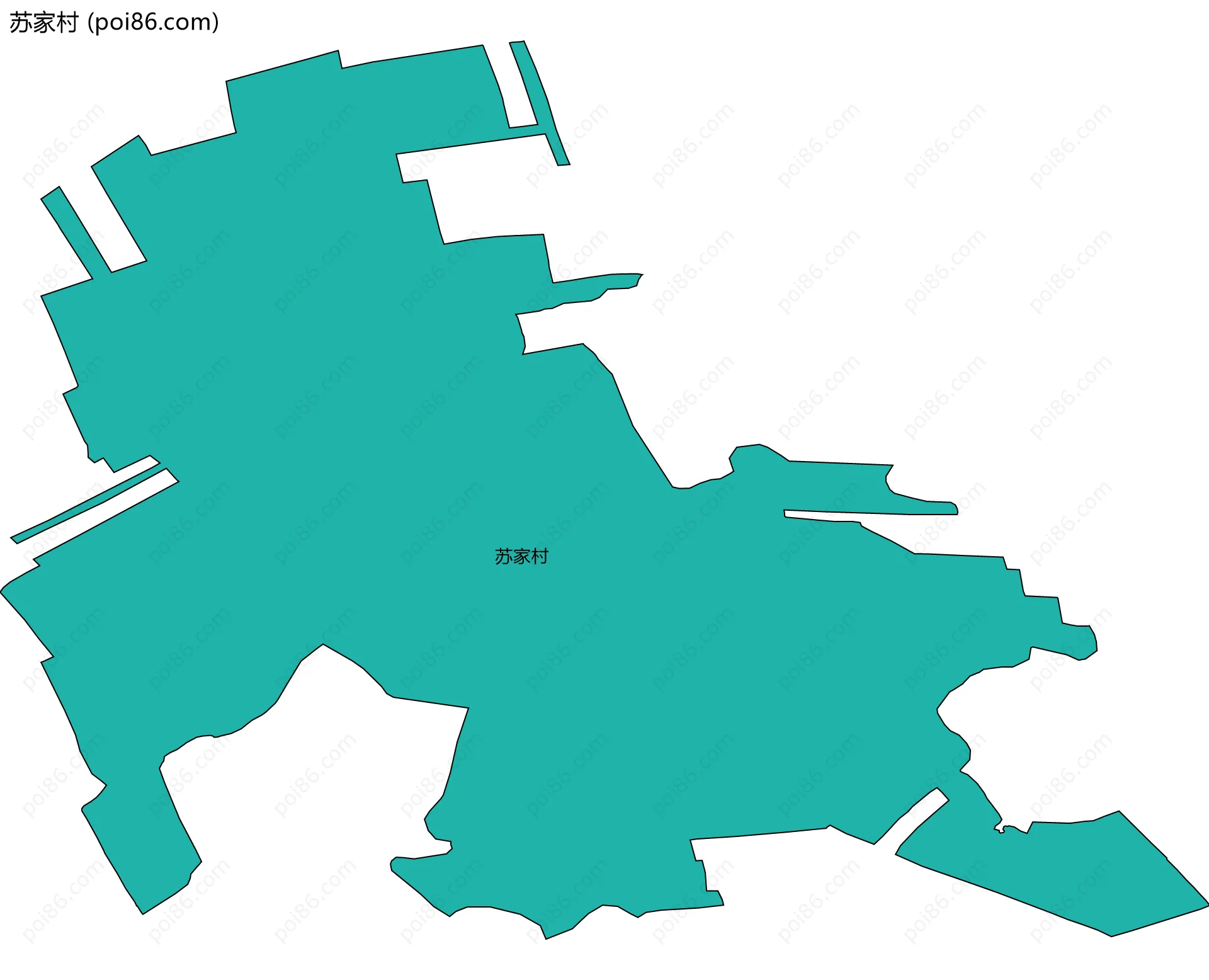 苏家村边界地图