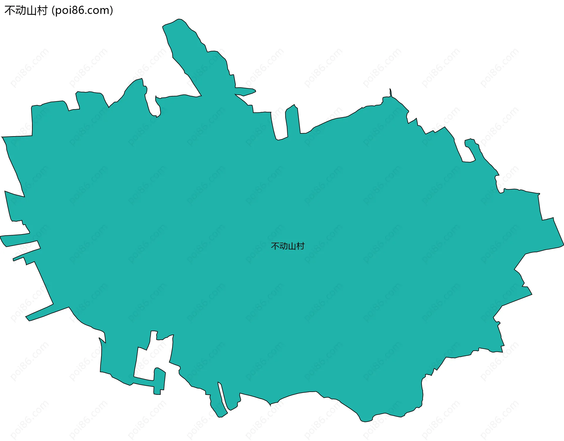 不动山村边界地图