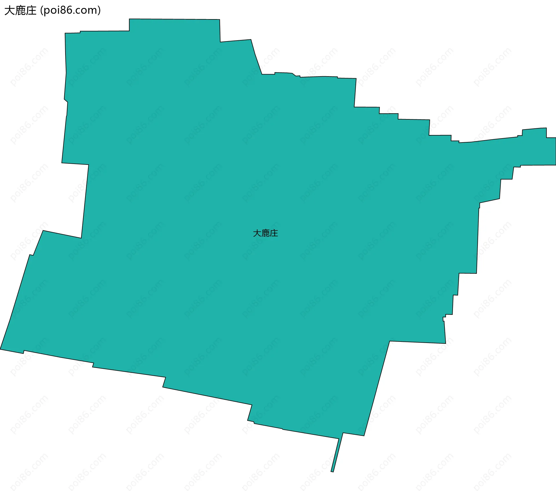 大鹿庄边界地图