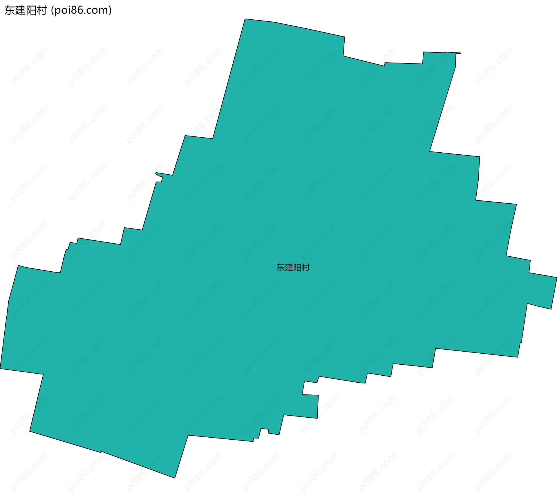 东建阳村边界地图
