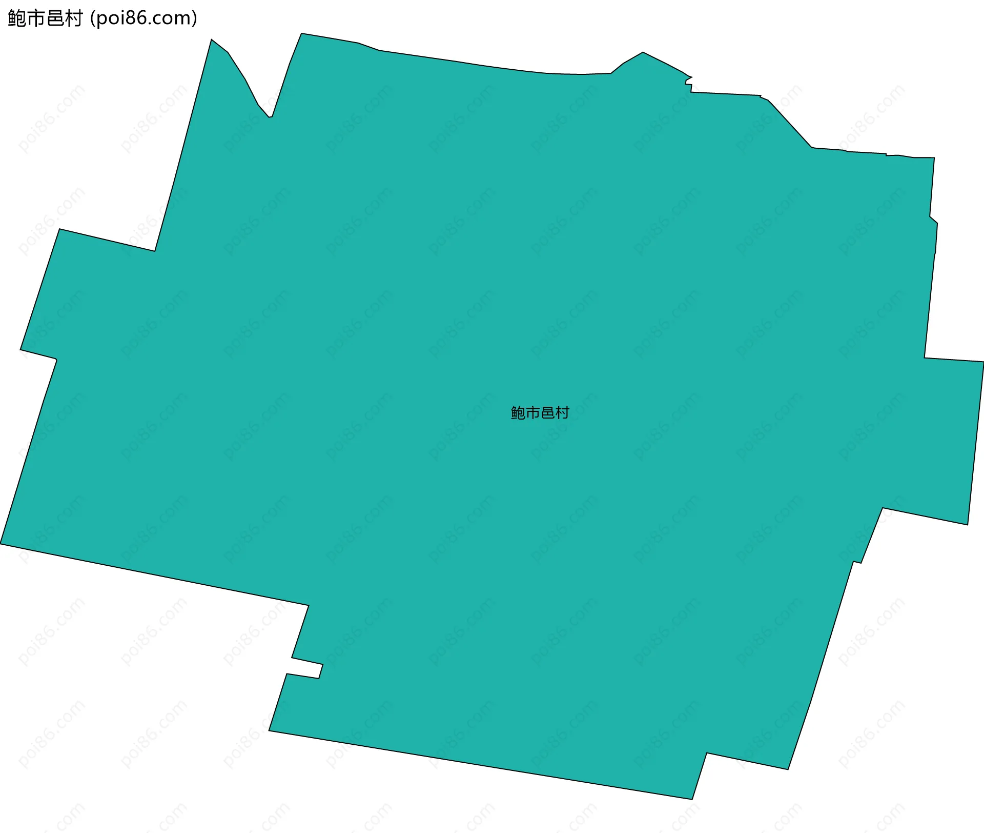 鲍市邑村边界地图