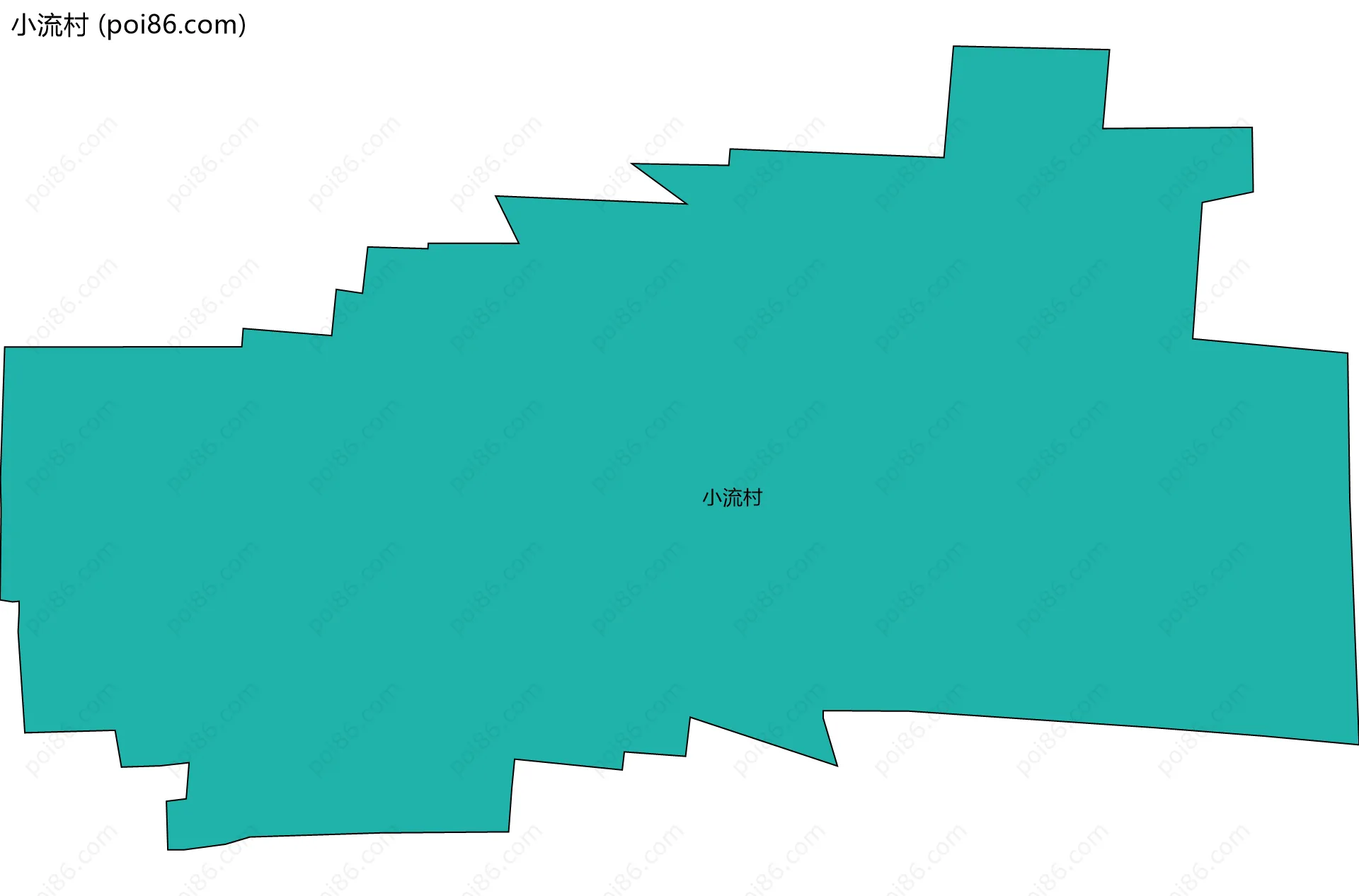 小流村边界地图
