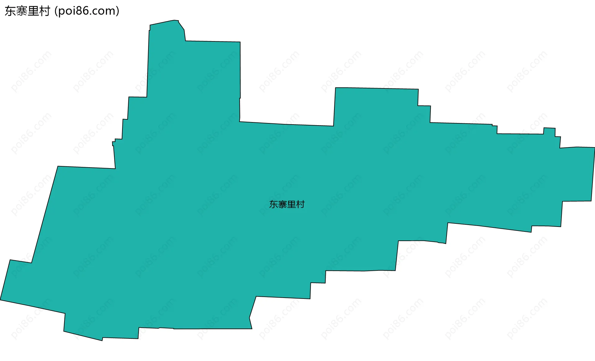 东寨里村边界地图