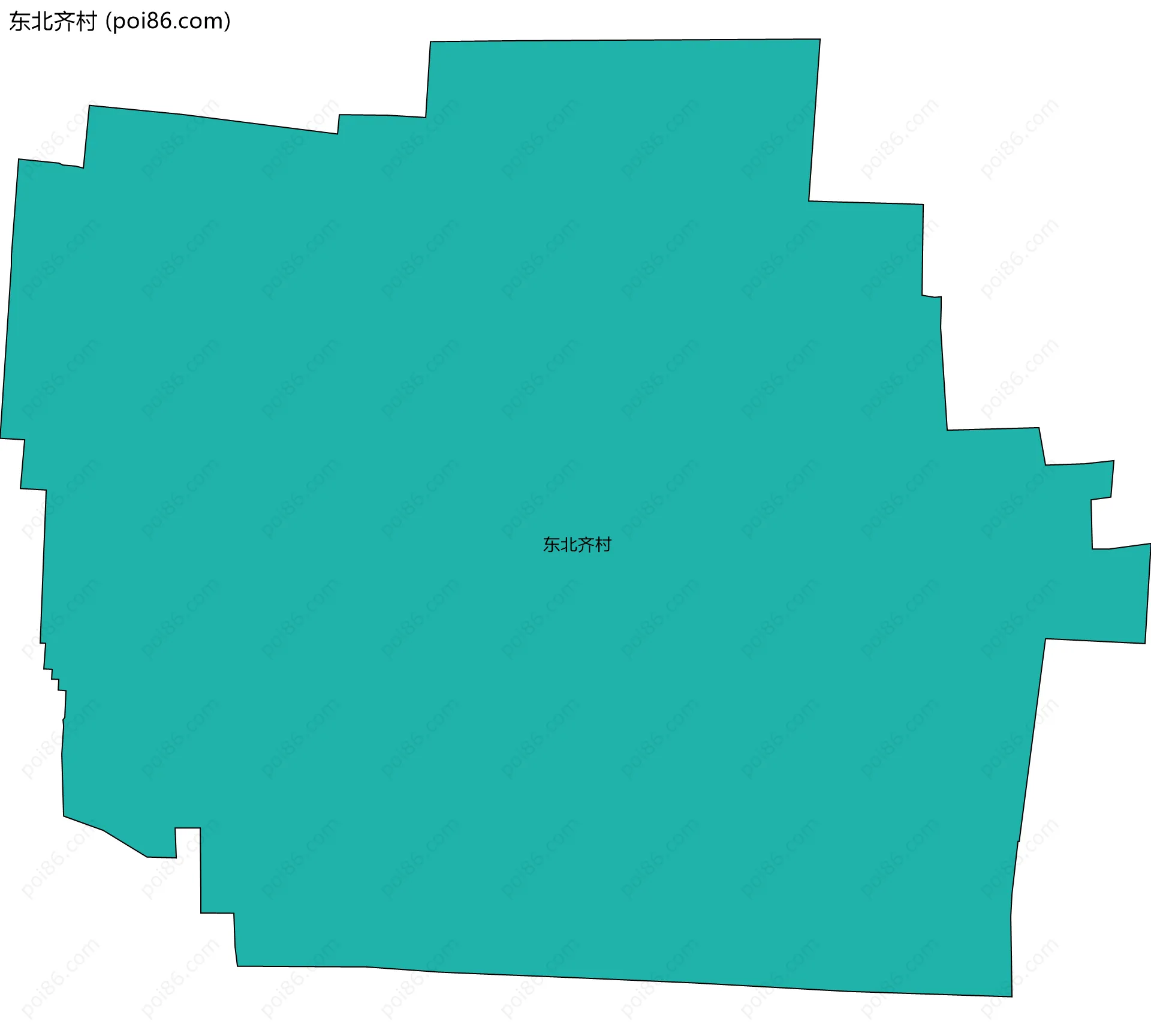 东北齐村边界地图