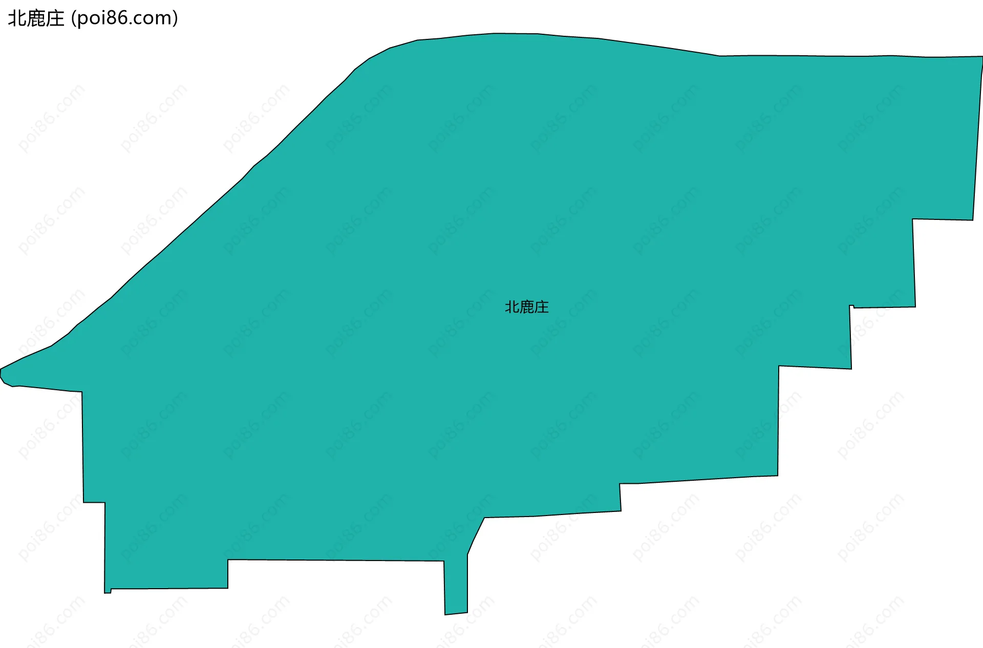 北鹿庄边界地图