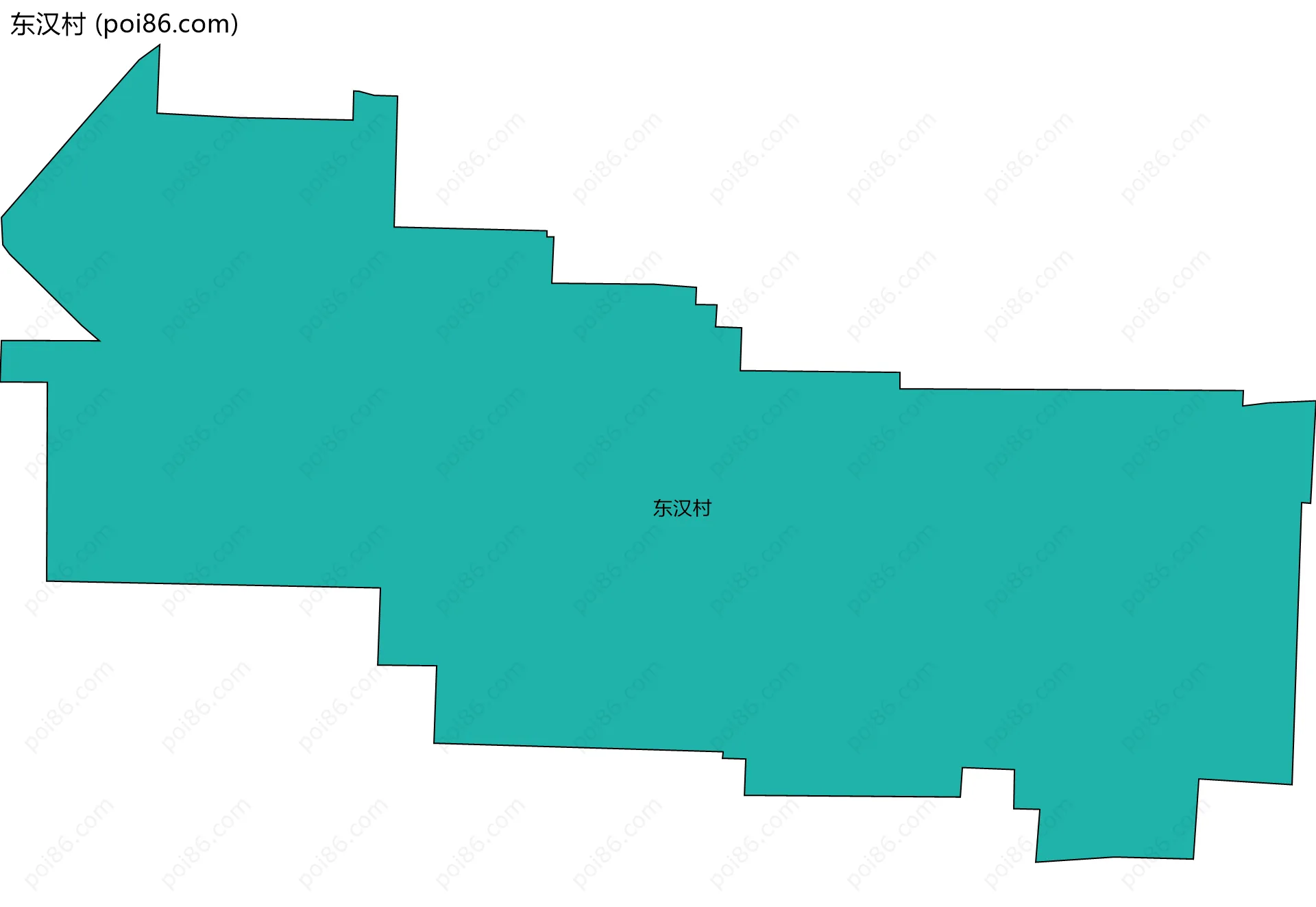 东汉村边界地图