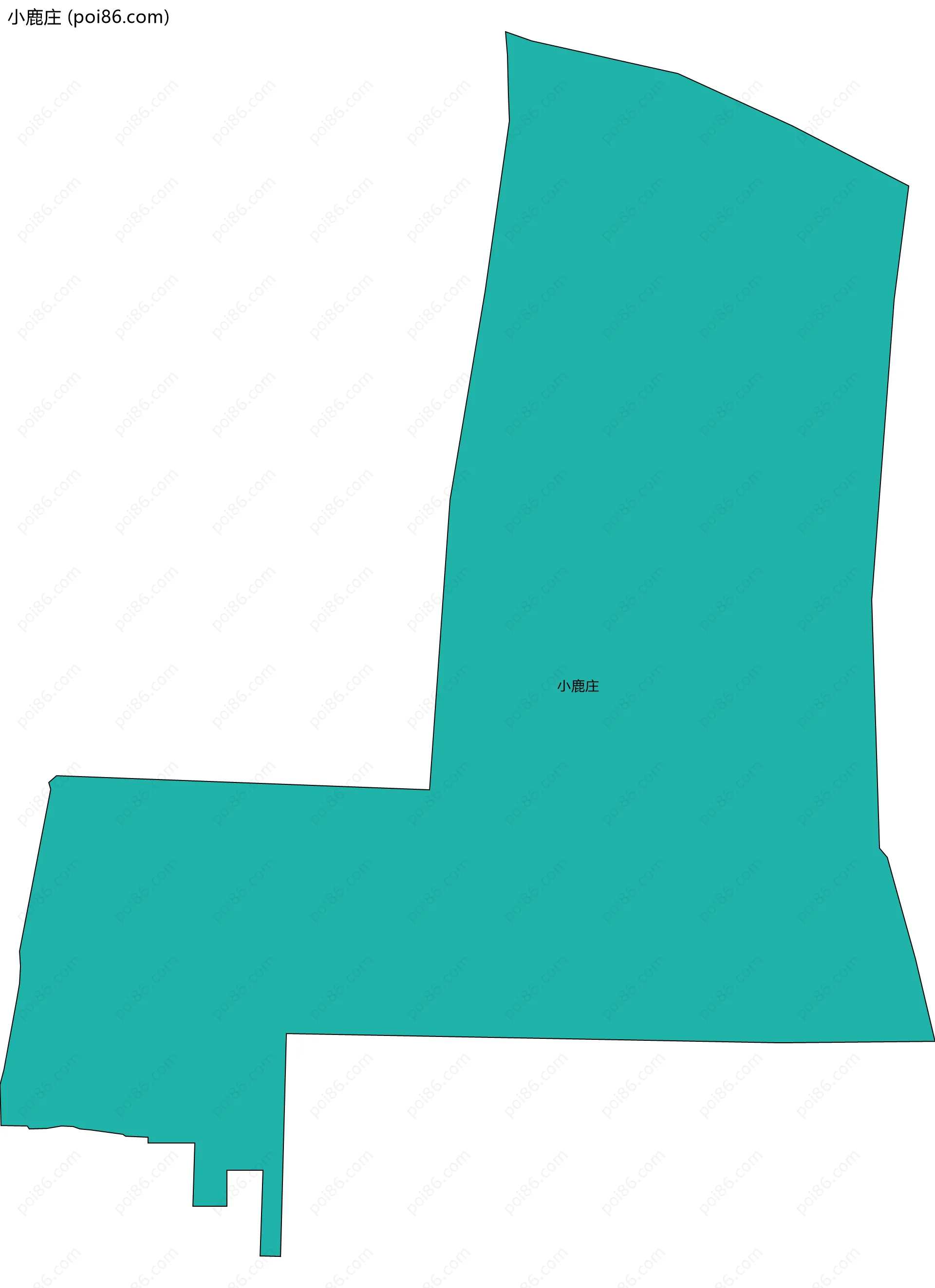 小鹿庄边界地图