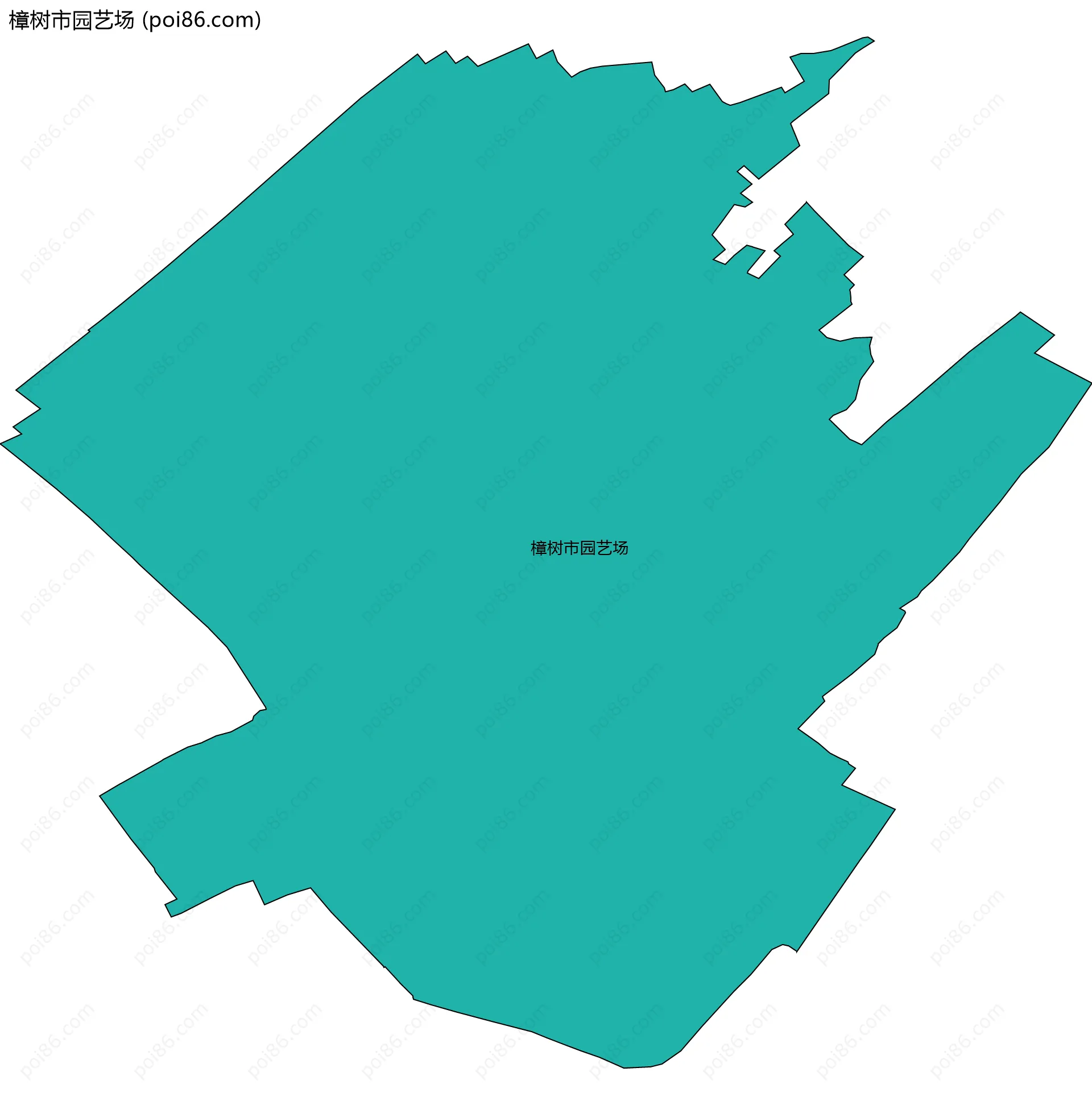 樟树市园艺场边界地图