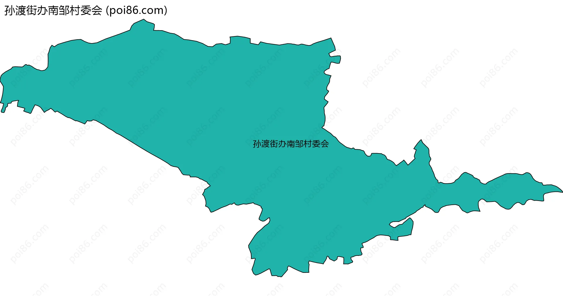孙渡街办南邹村委会边界地图