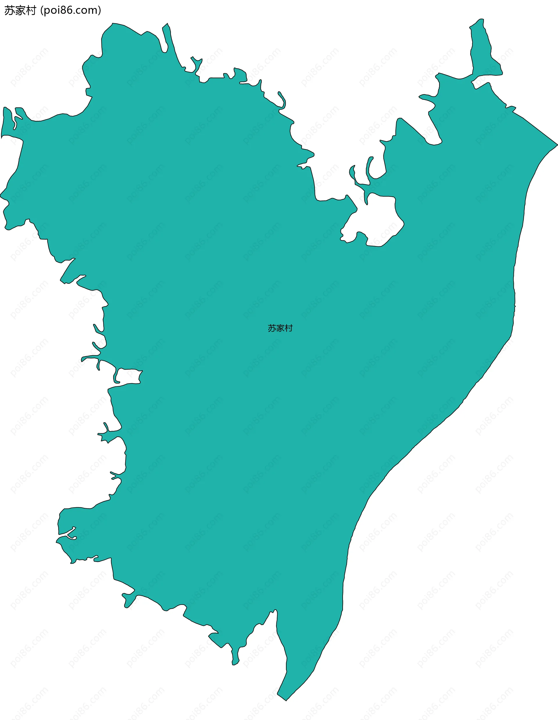 苏家村边界地图