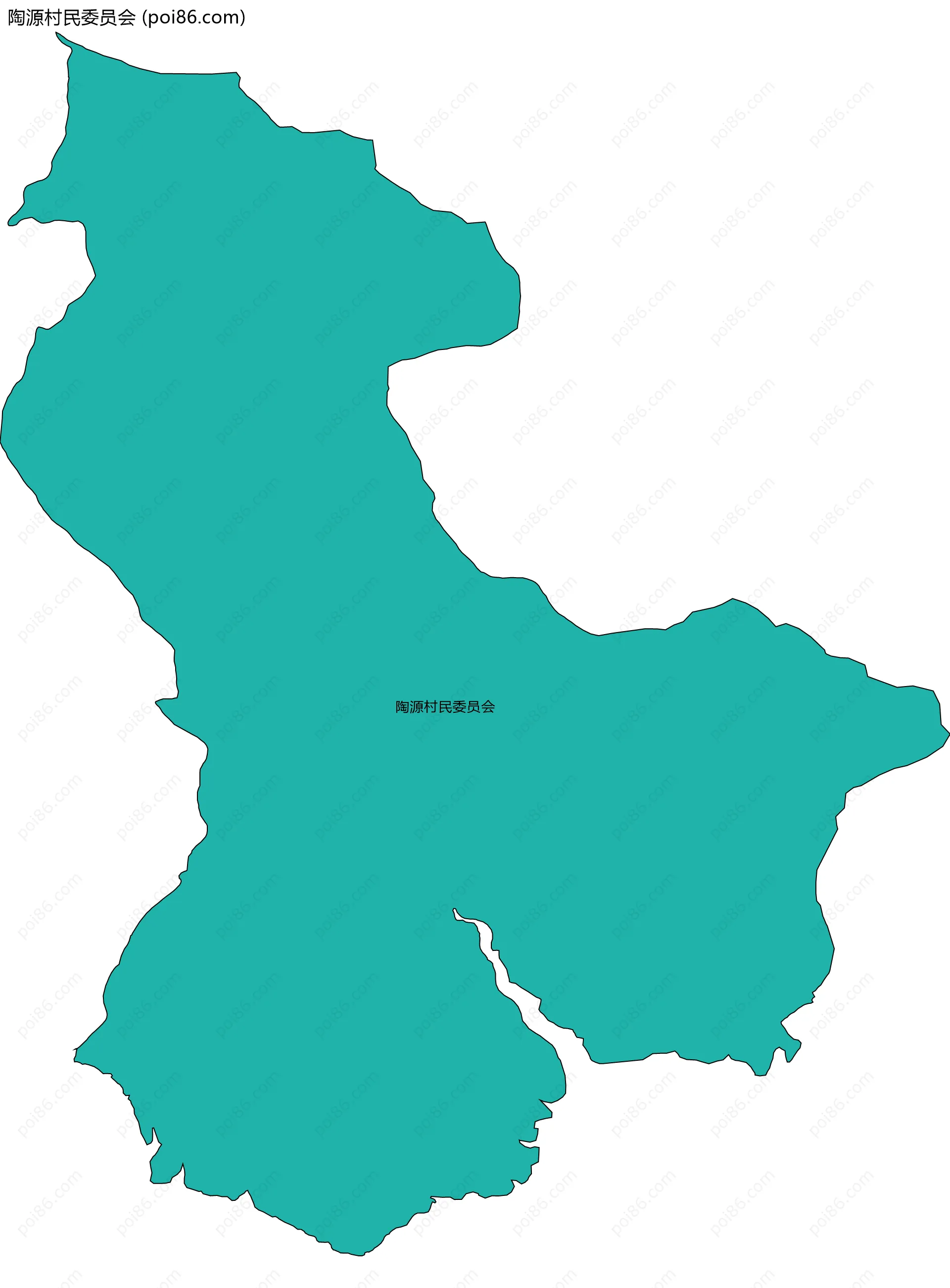 陶源村民委员会边界地图