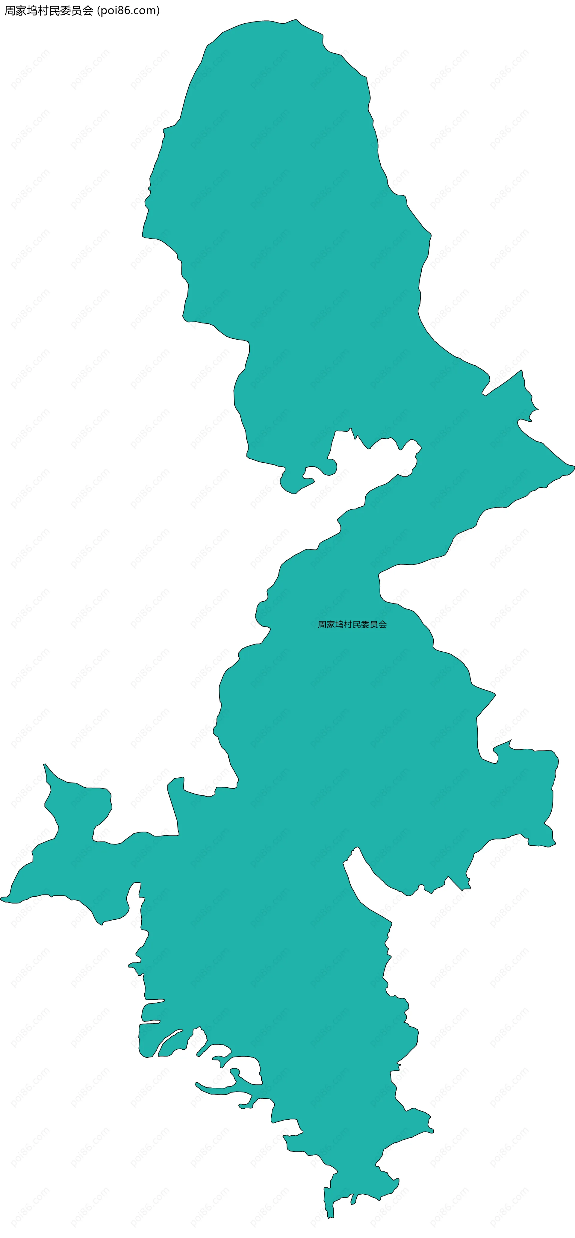 周家坞村民委员会边界地图