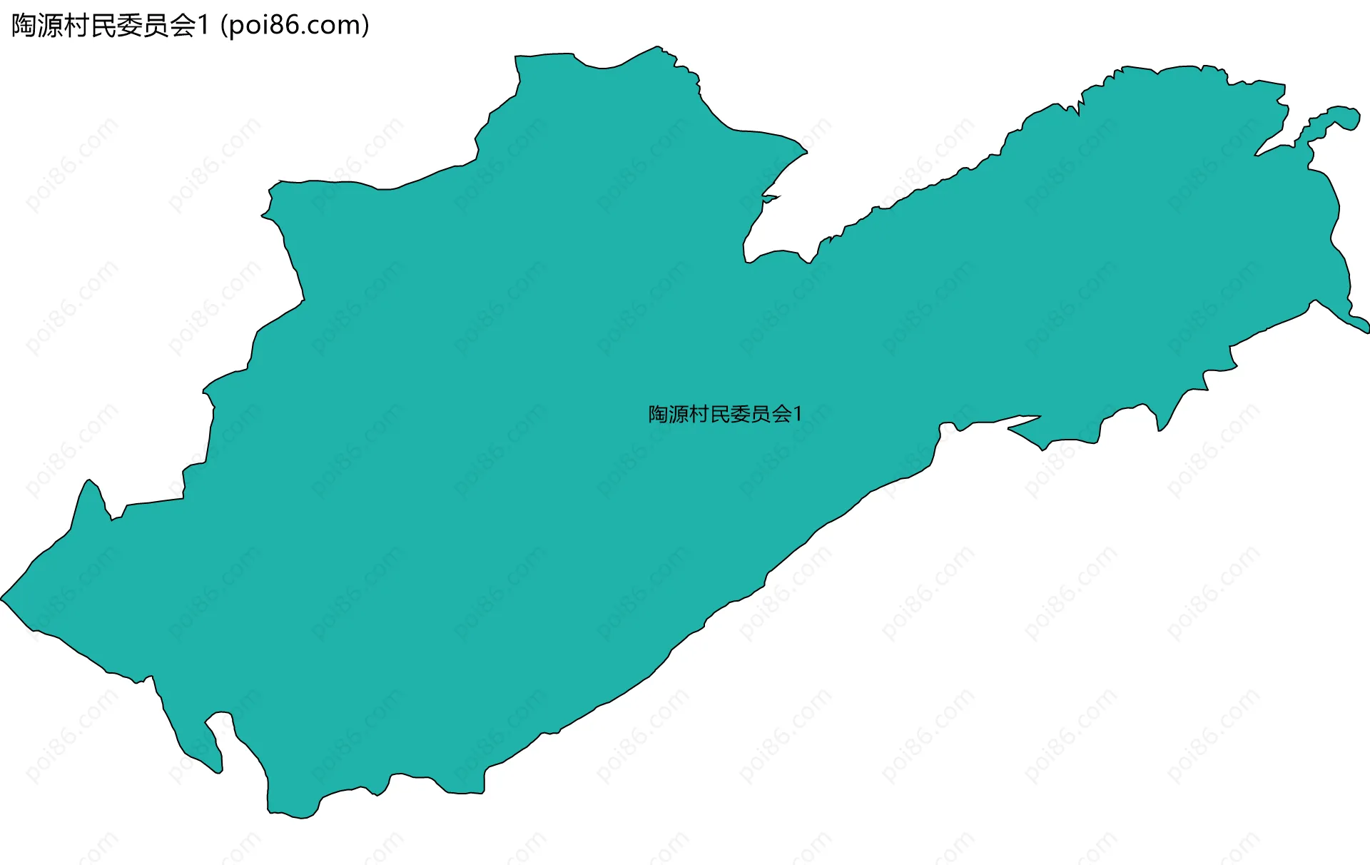 陶源村民委员会1边界地图