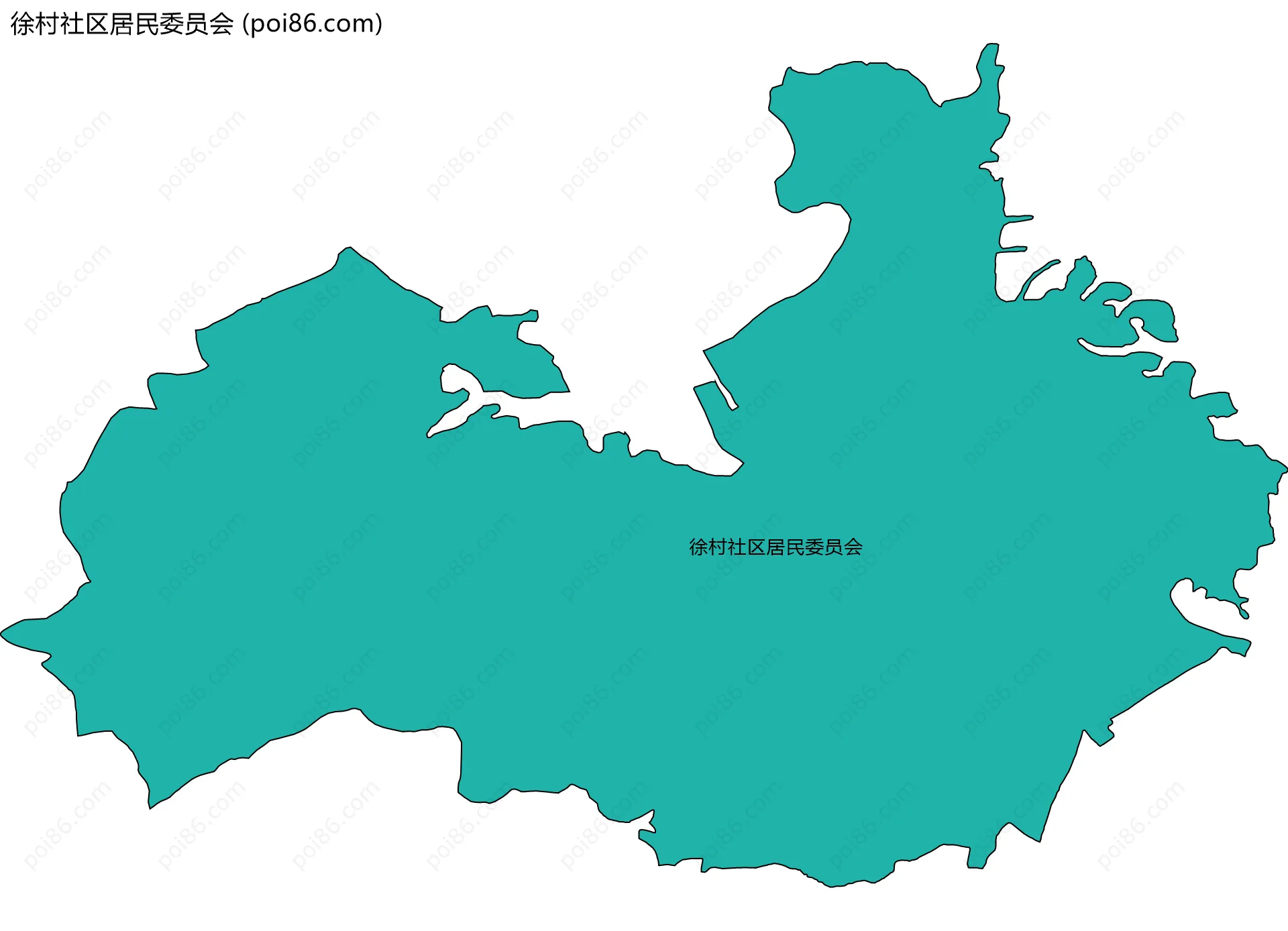 徐村社区居民委员会边界地图