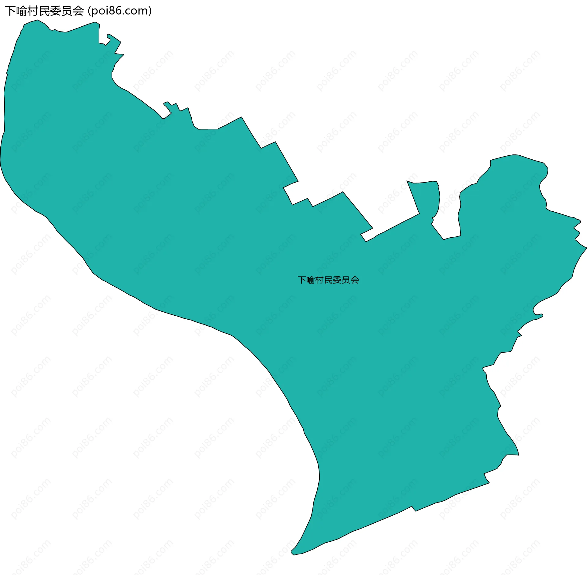 下喻村民委员会边界地图