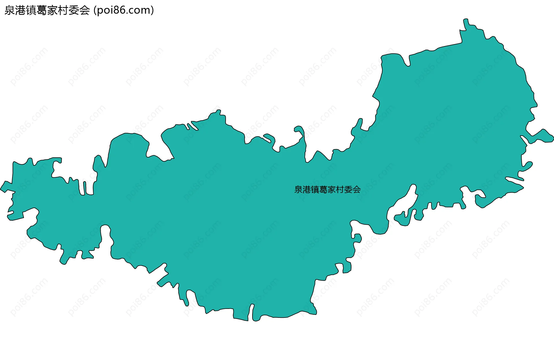 泉港镇葛家村委会边界地图