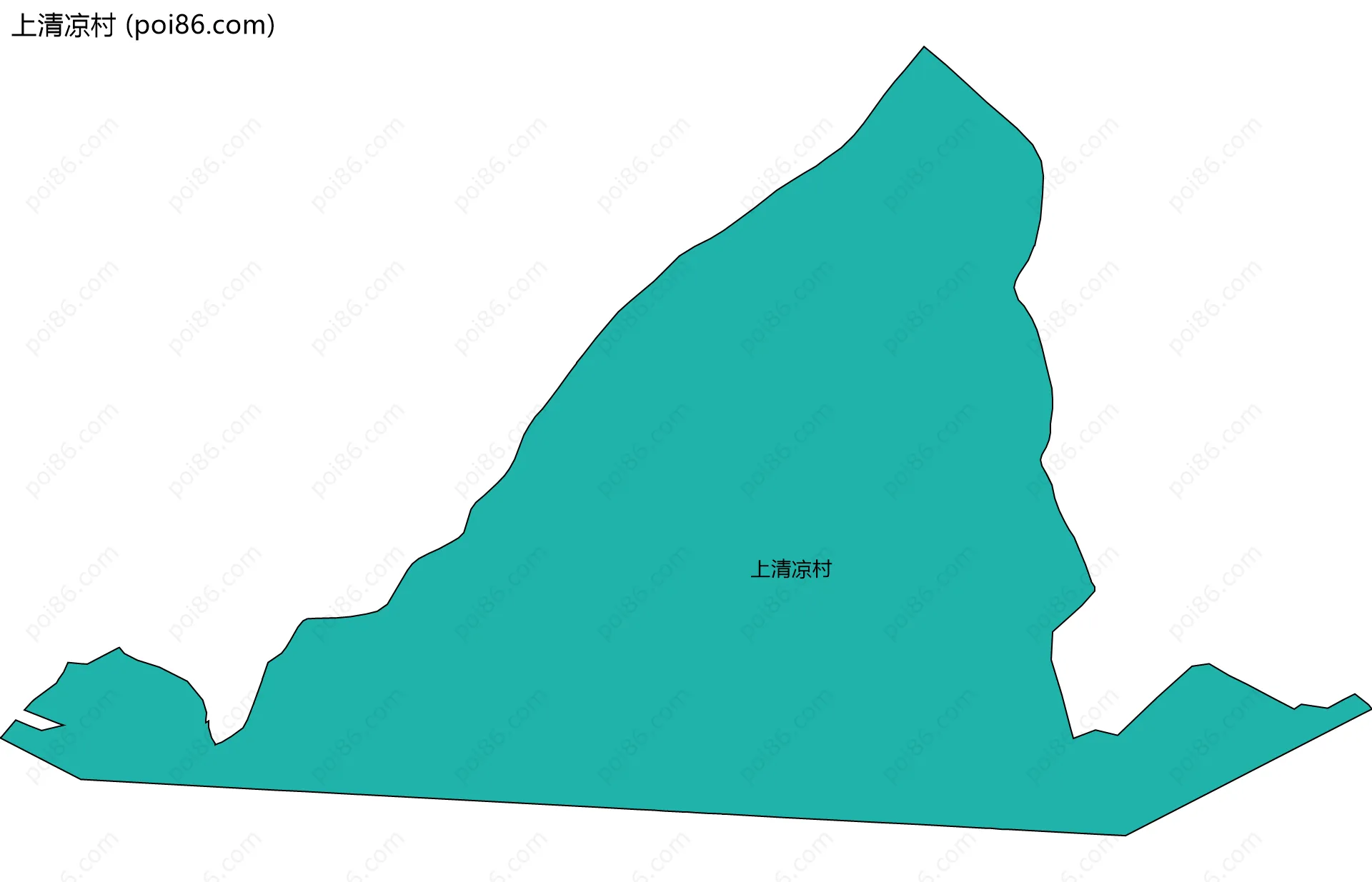 上清凉村边界地图