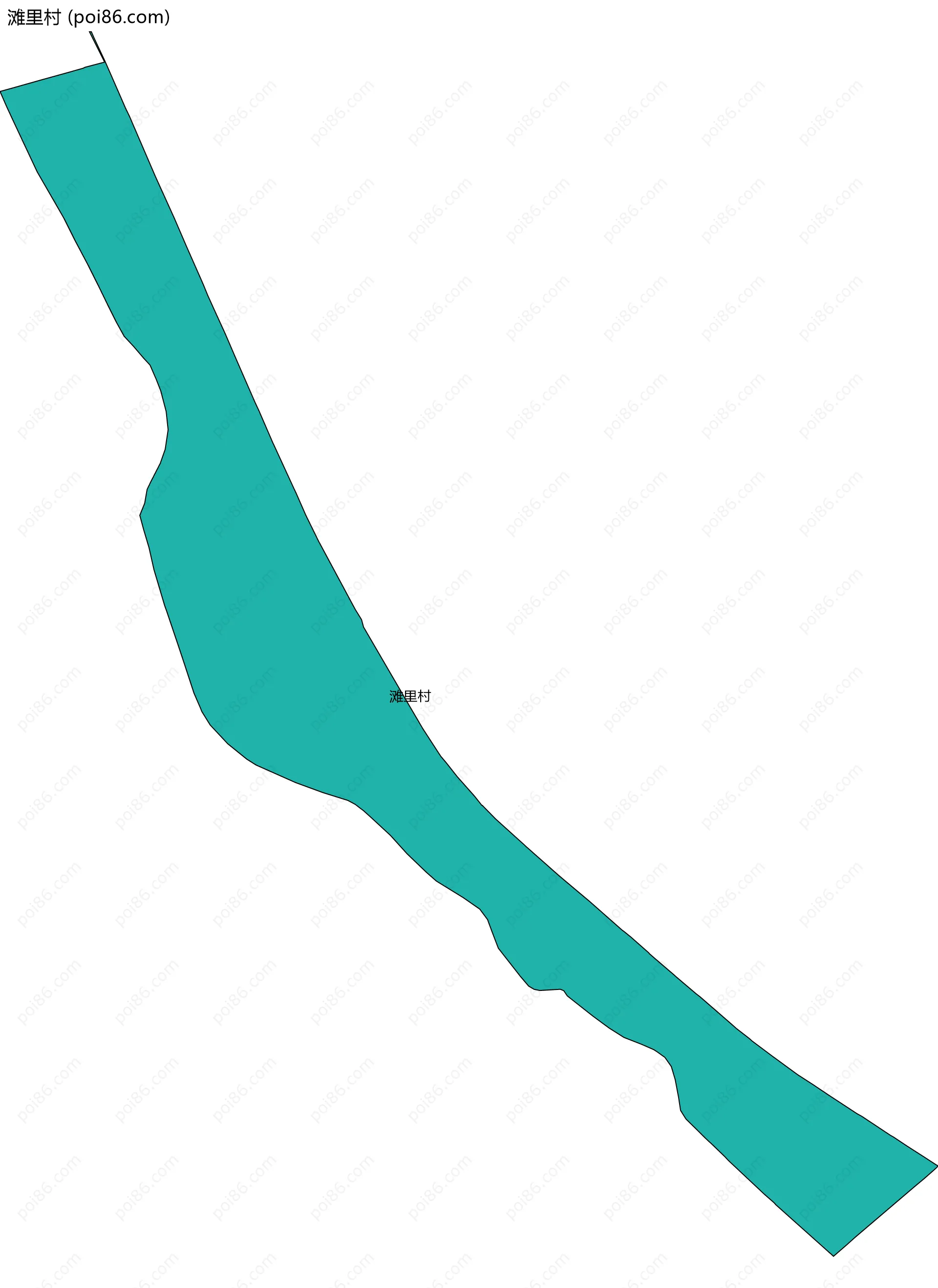 滩里村边界地图