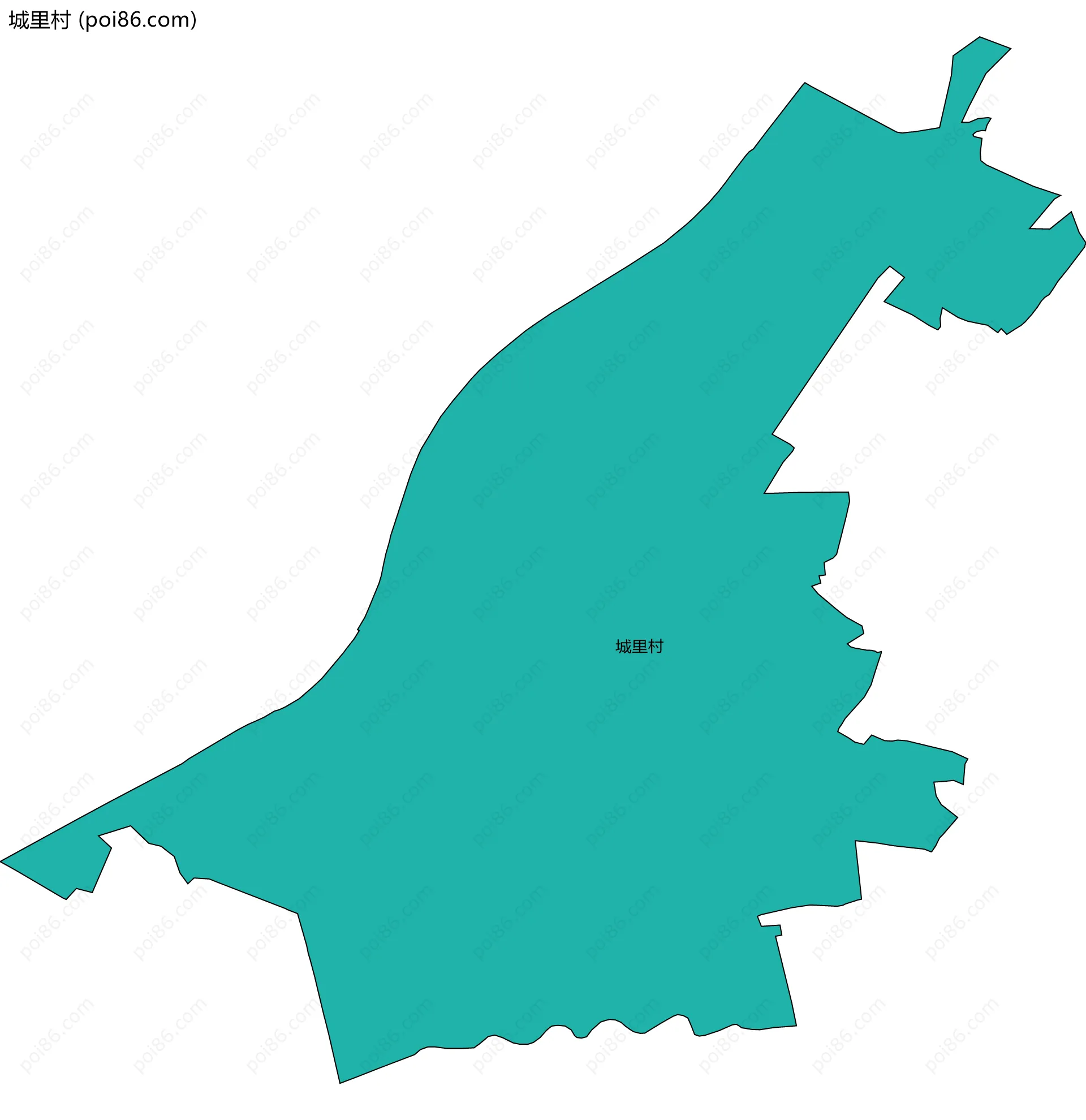 城里村边界地图