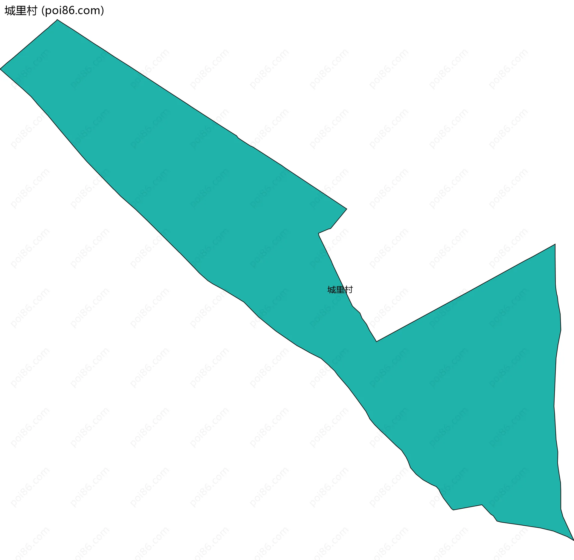 城里村边界地图