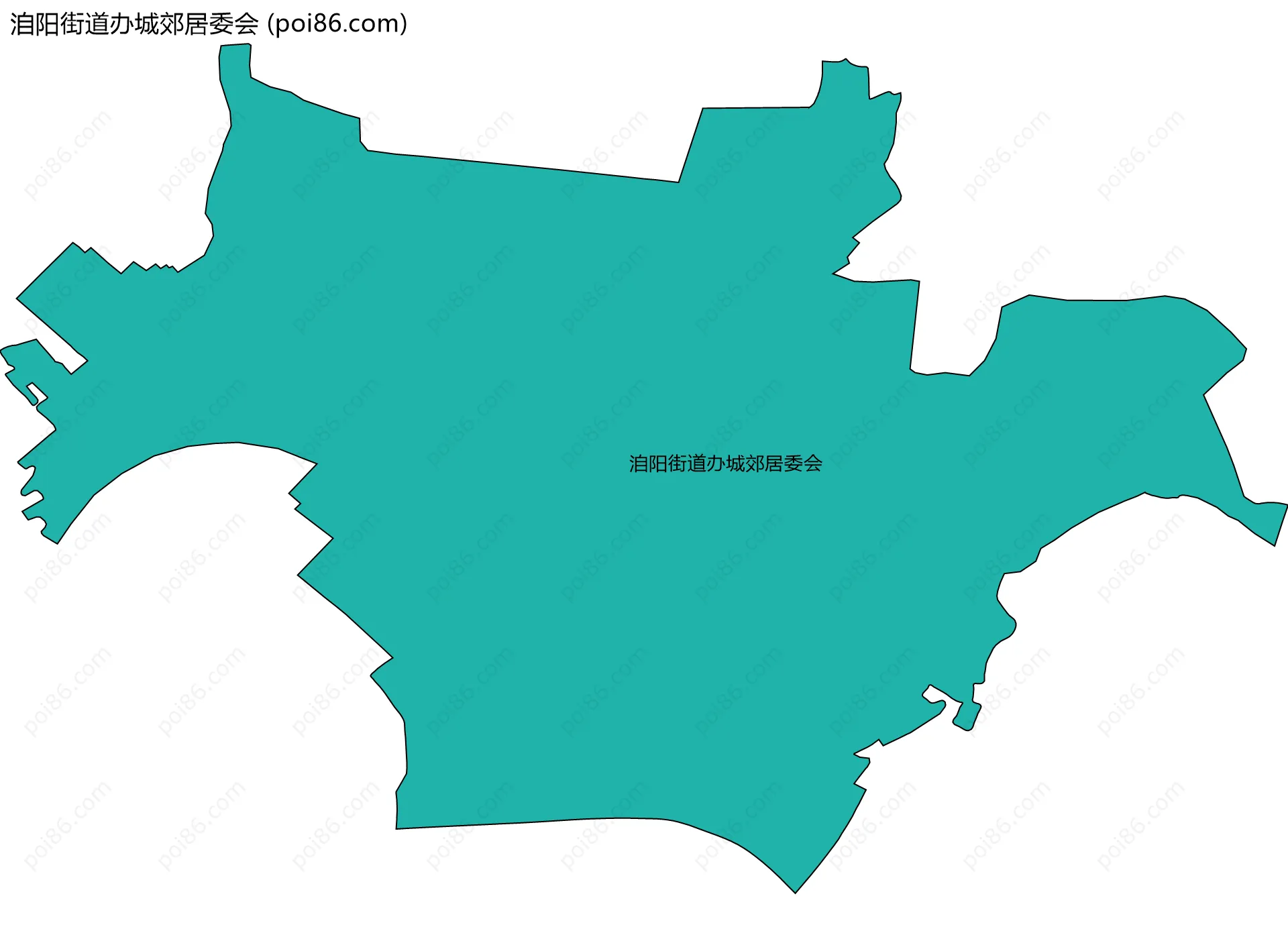 洎阳街道办城郊居委会边界地图