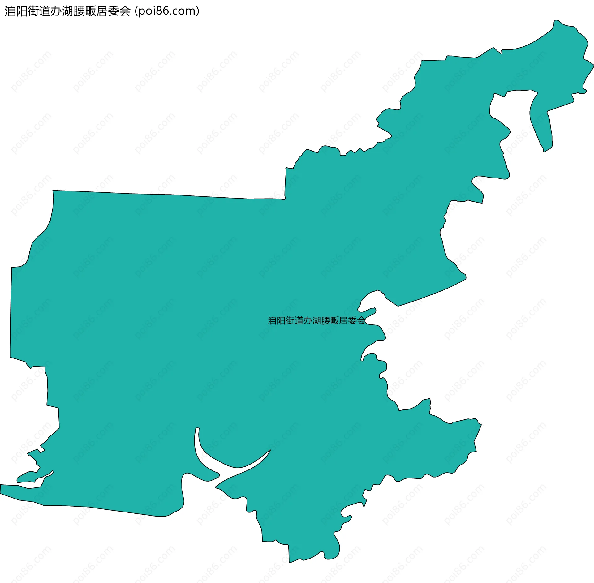 洎阳街道办湖腰畈居委会边界地图