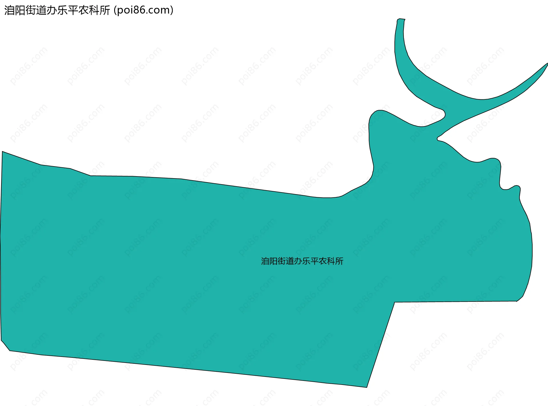 洎阳街道办乐平农科所边界地图