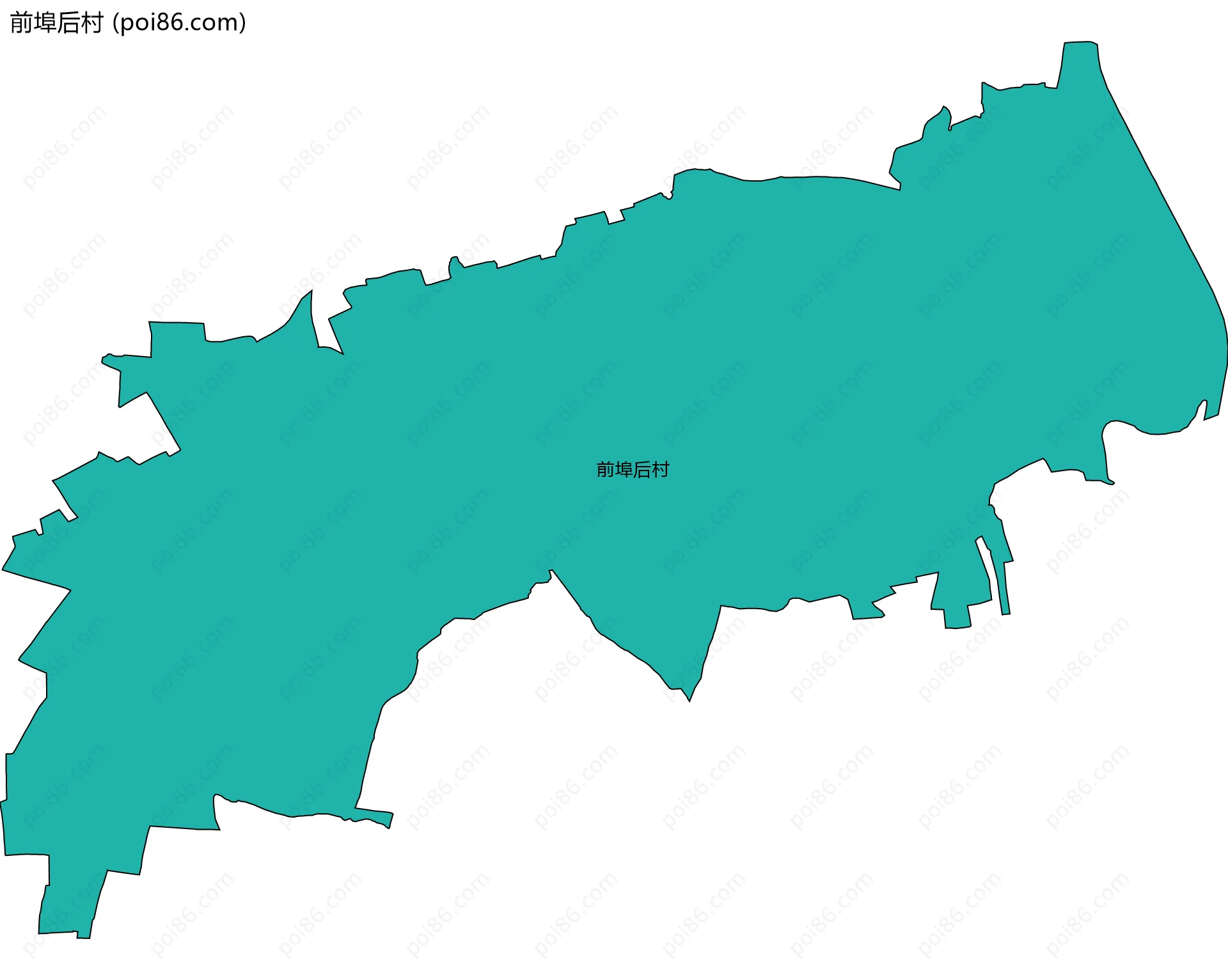 前埠后村边界地图