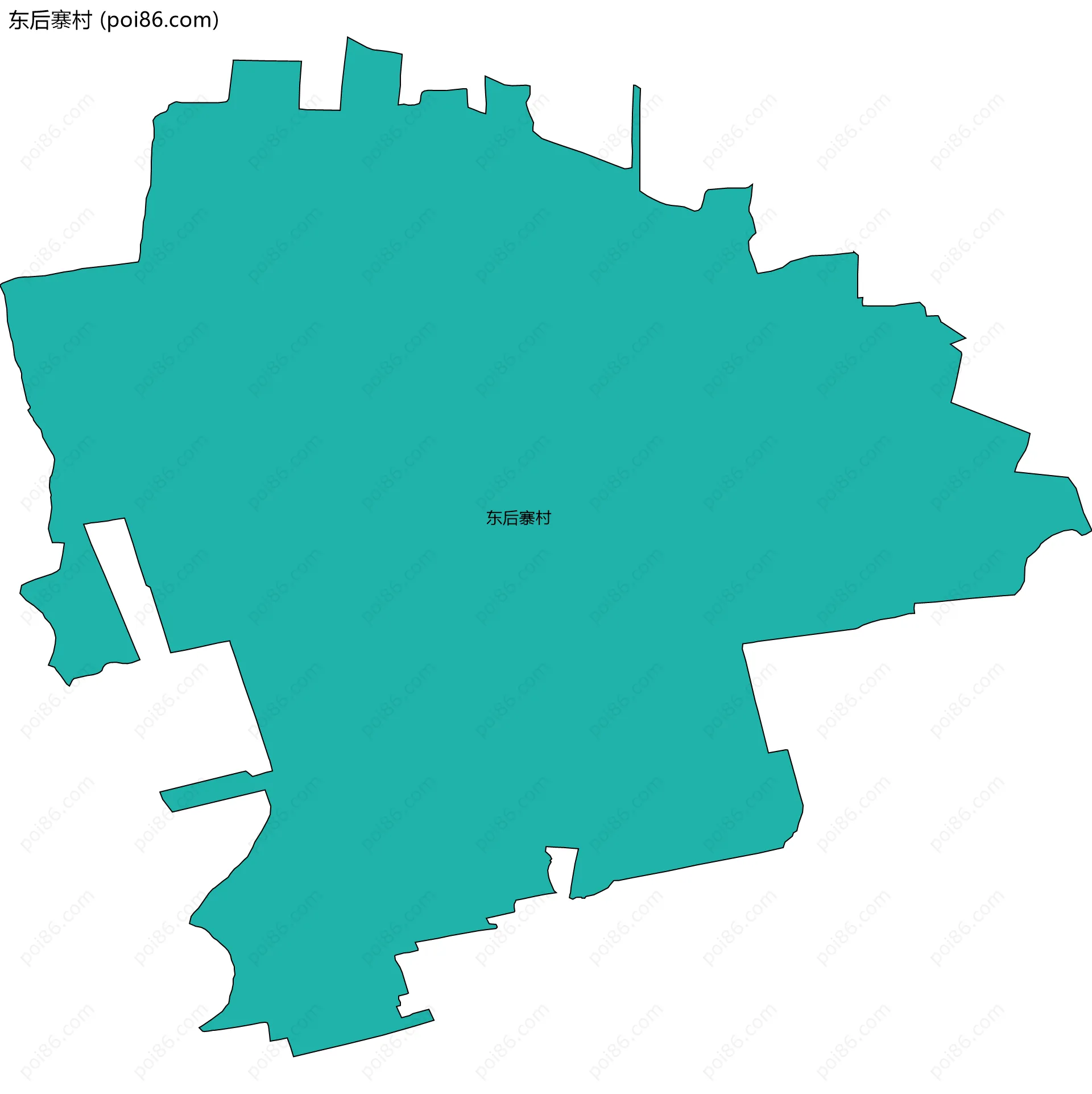 东后寨村边界地图