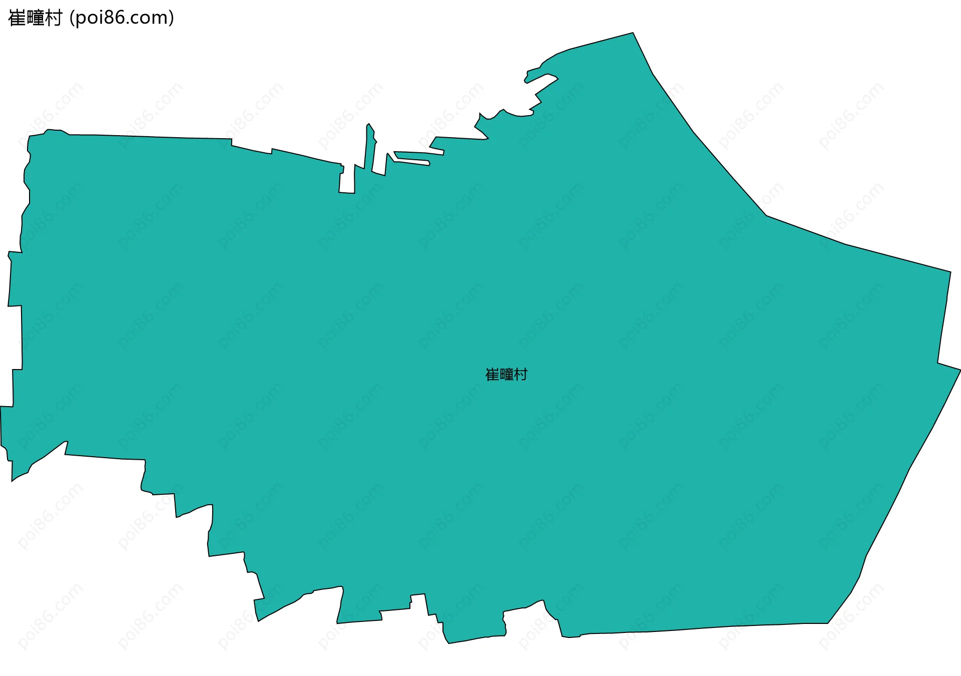 崔疃村边界地图