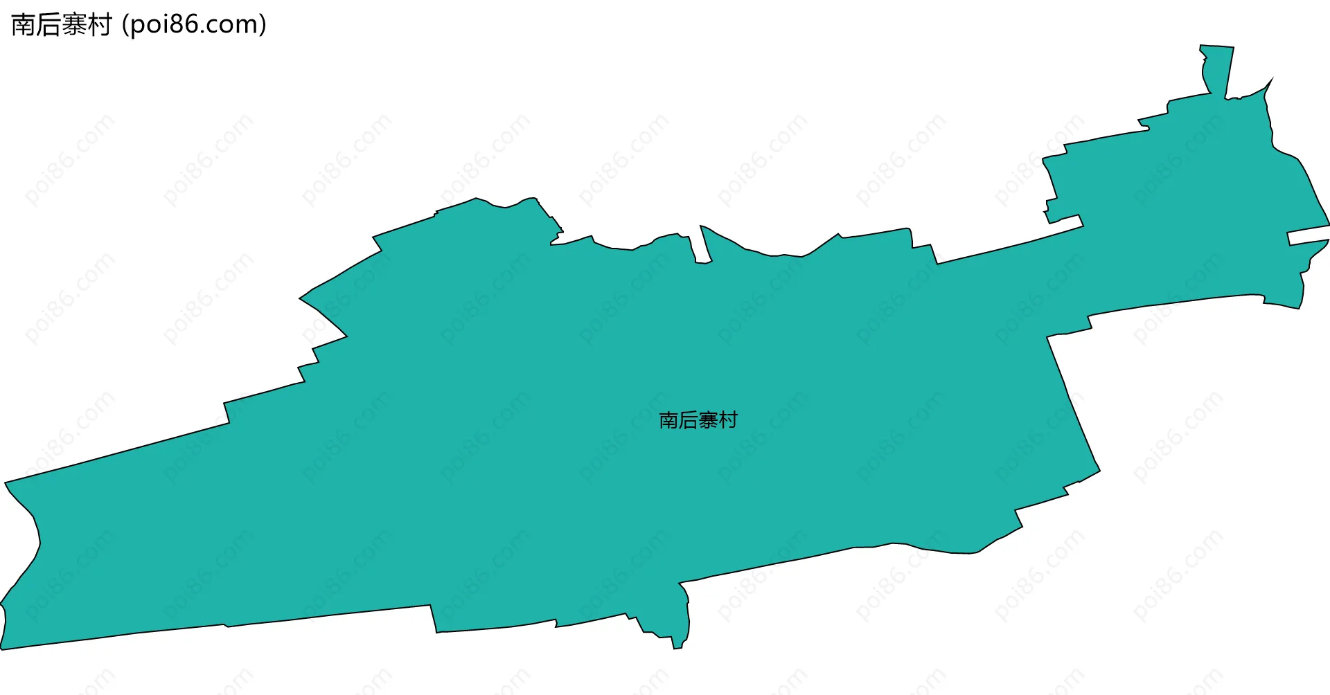 南后寨村边界地图