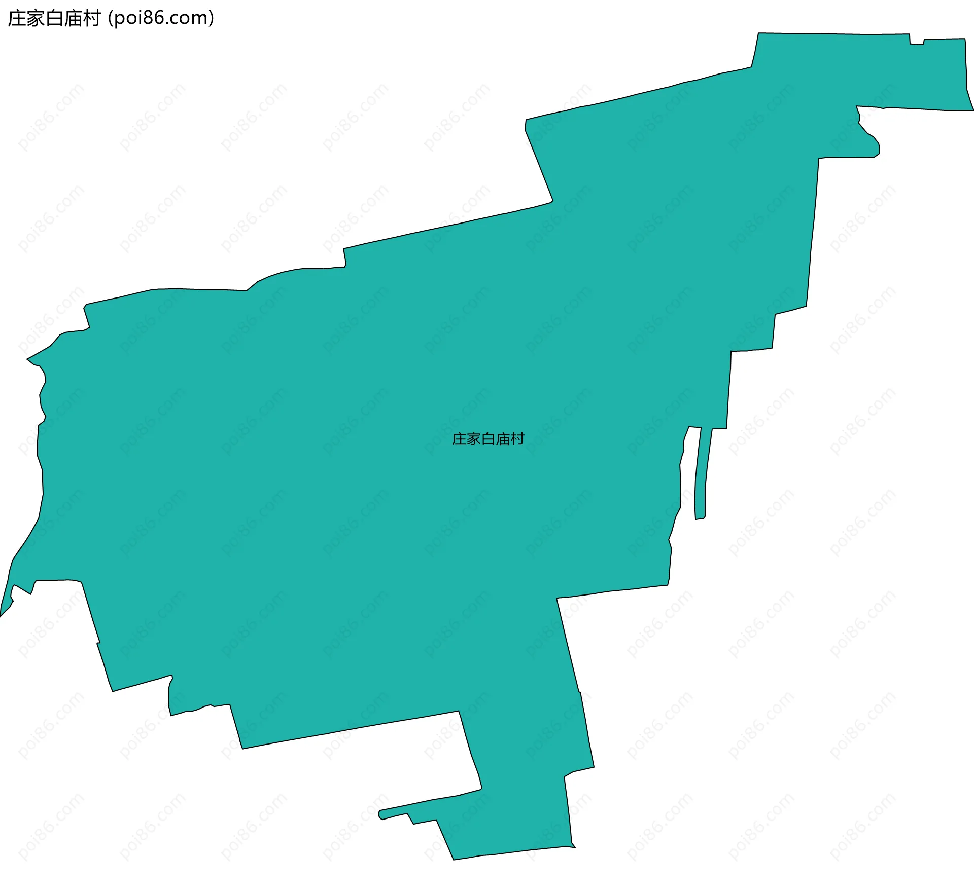 庄家白庙村边界地图