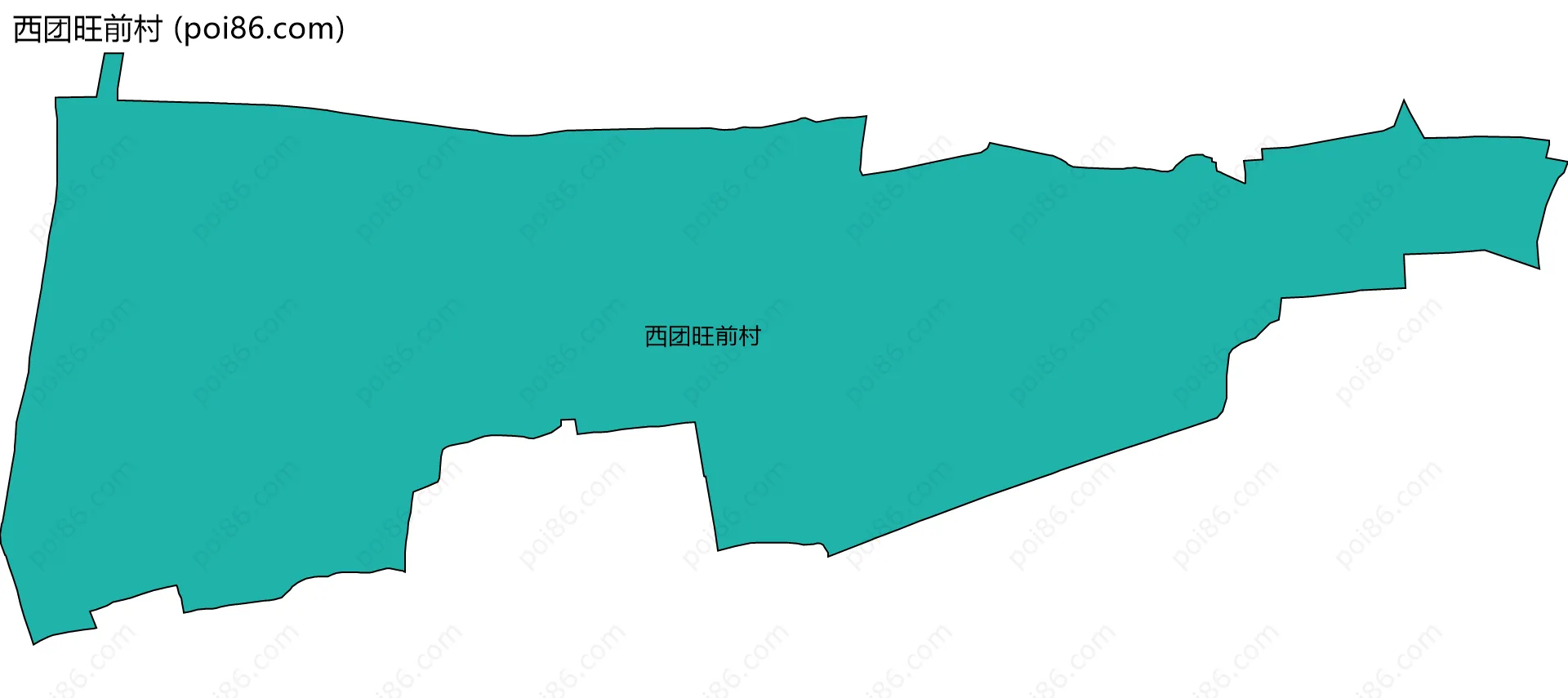 西团旺前村边界地图