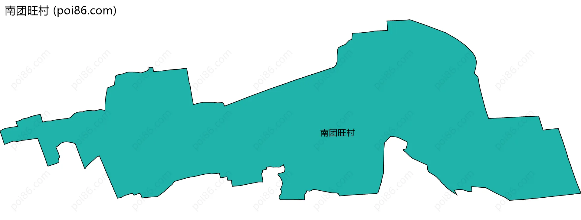南团旺村边界地图