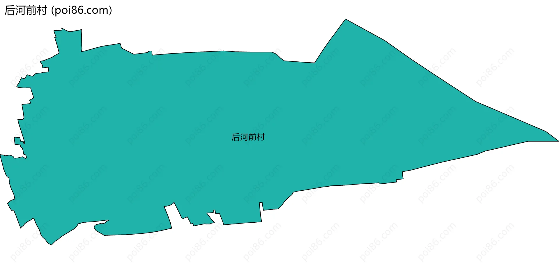 后河前村边界地图